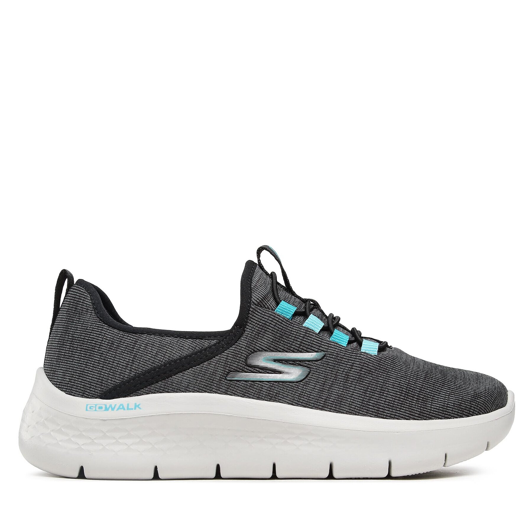 Skechers Sneakersy Go Walk Flex 124956/BLK Sivá - Pepit.sk