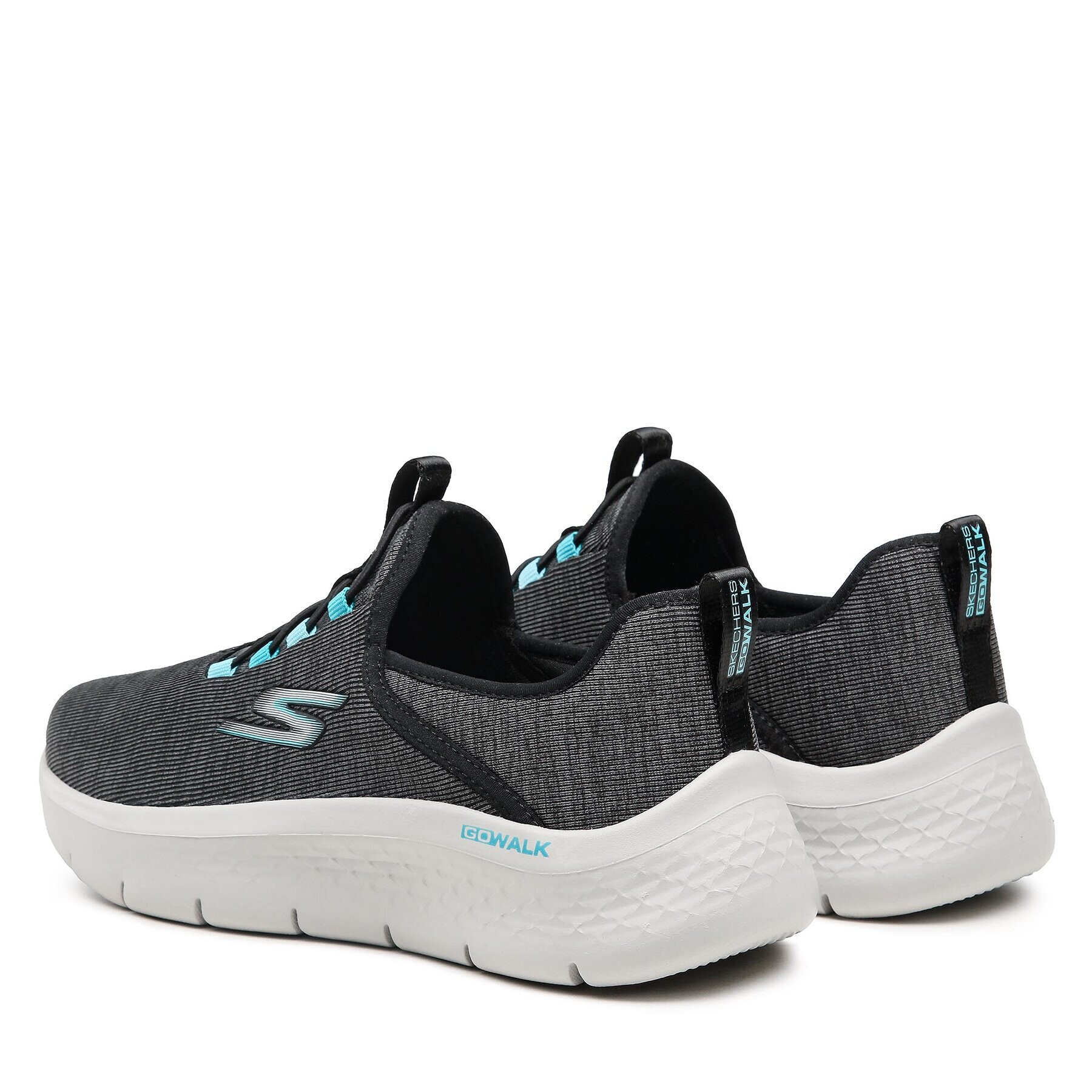 Skechers Sneakersy Go Walk Flex 124956/BLK Sivá - Pepit.sk