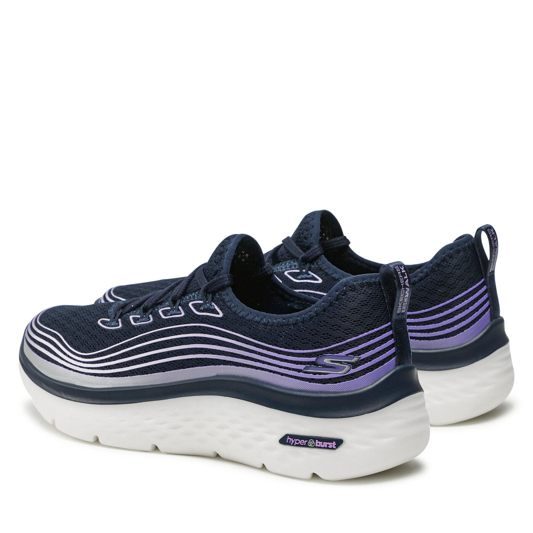 Skechers Sneakersy Go Walk Hyper Burst 124599/NVLV Tmavomodrá - Pepit.sk