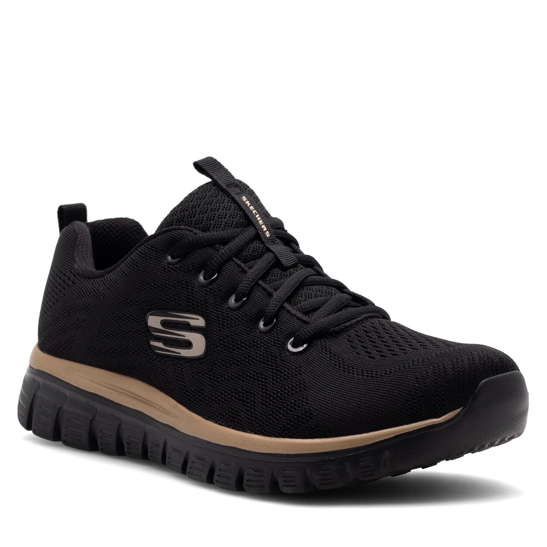 Skechers Sneakersy GRACEFUL 12615 BKRG Čierna - Pepit.sk