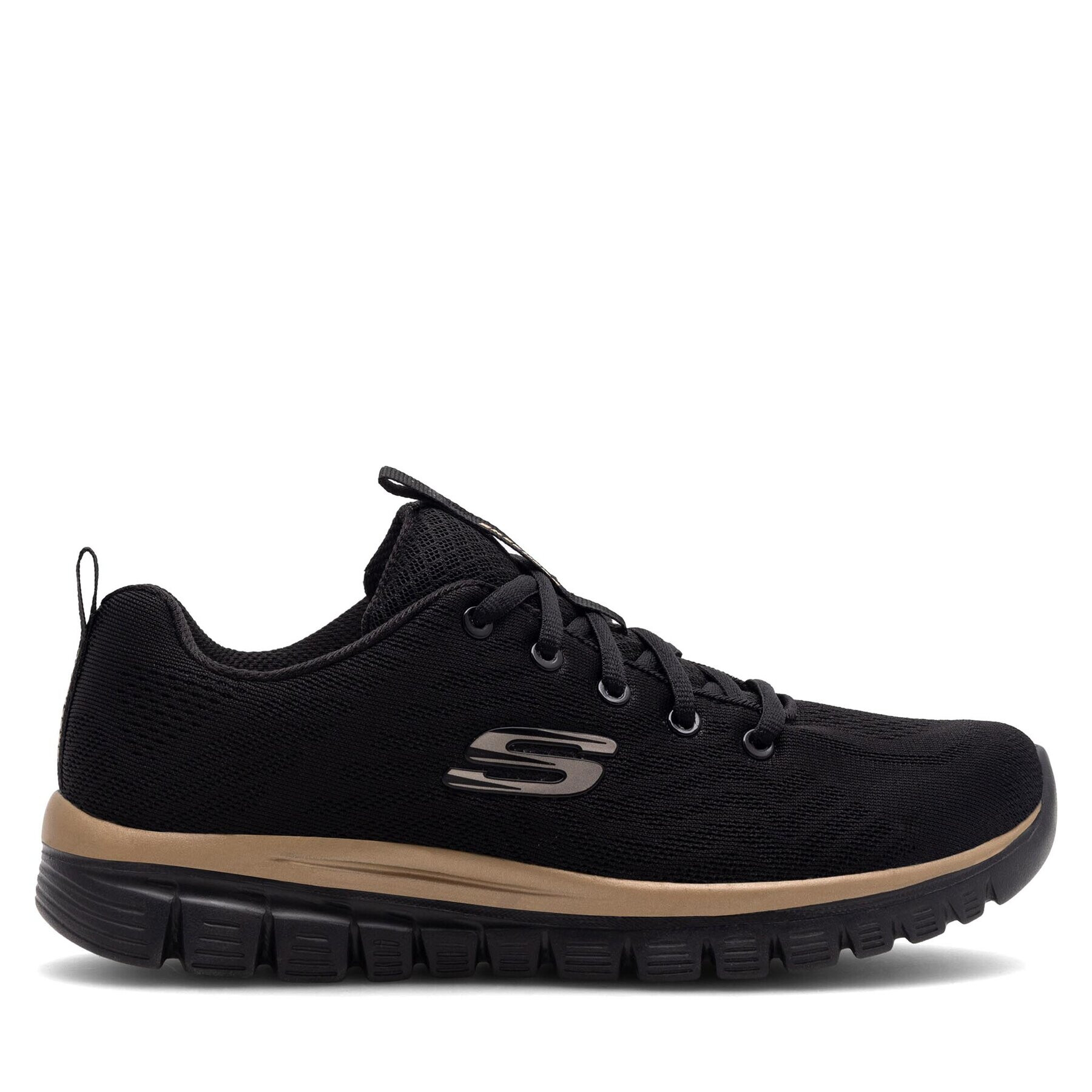 Skechers Sneakersy GRACEFUL 12615 BKRG Čierna - Pepit.sk