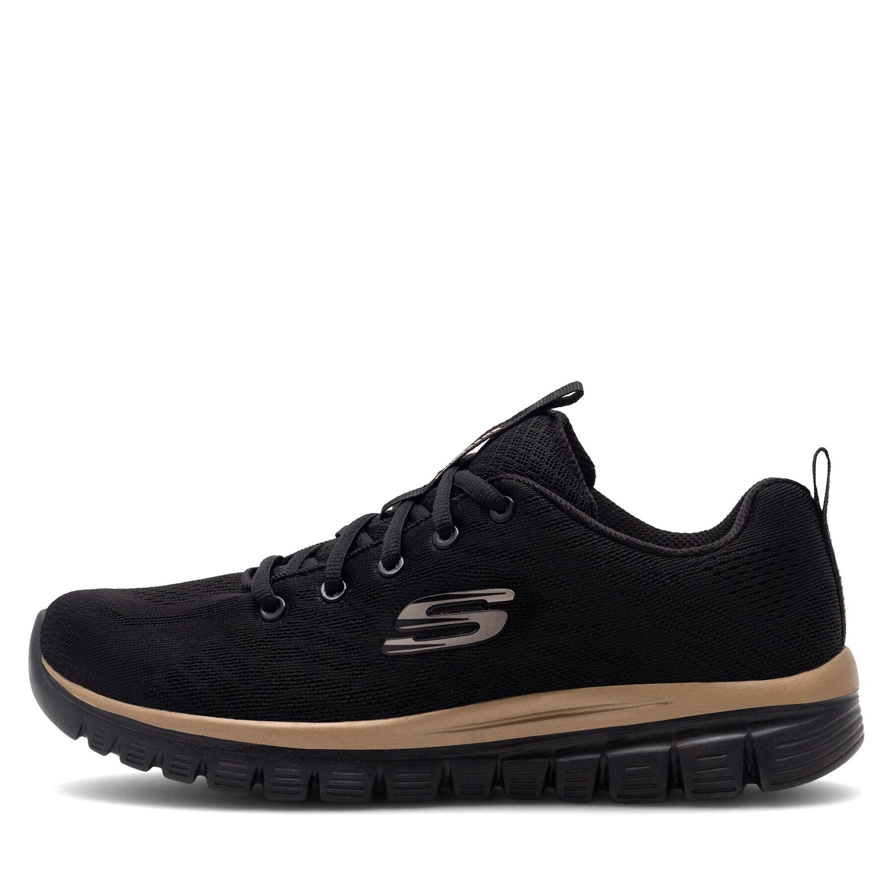 Skechers Sneakersy GRACEFUL 12615 BKRG Čierna - Pepit.sk