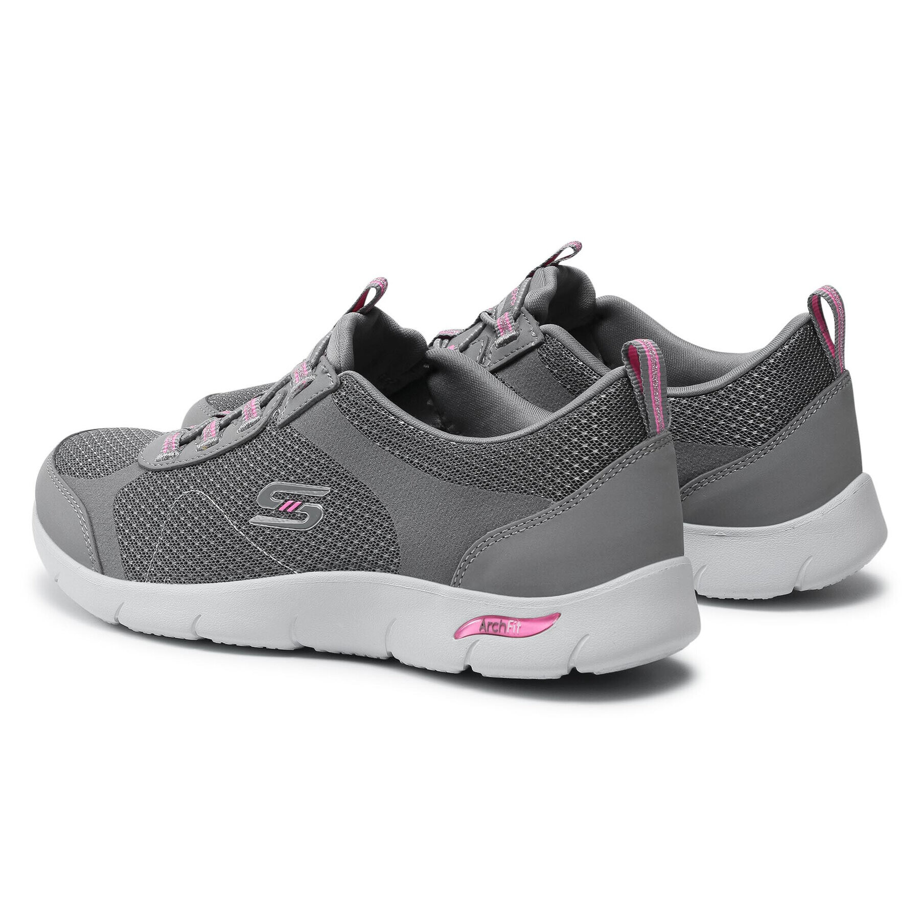 Skechers Sneakersy Her Best 104092/GYPK Sivá - Pepit.sk