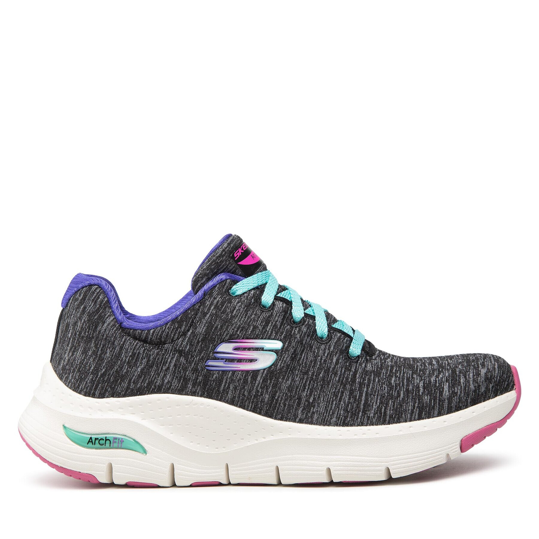 Skechers Sneakersy Pillow Walker 149165/BKMT Sivá - Pepit.sk