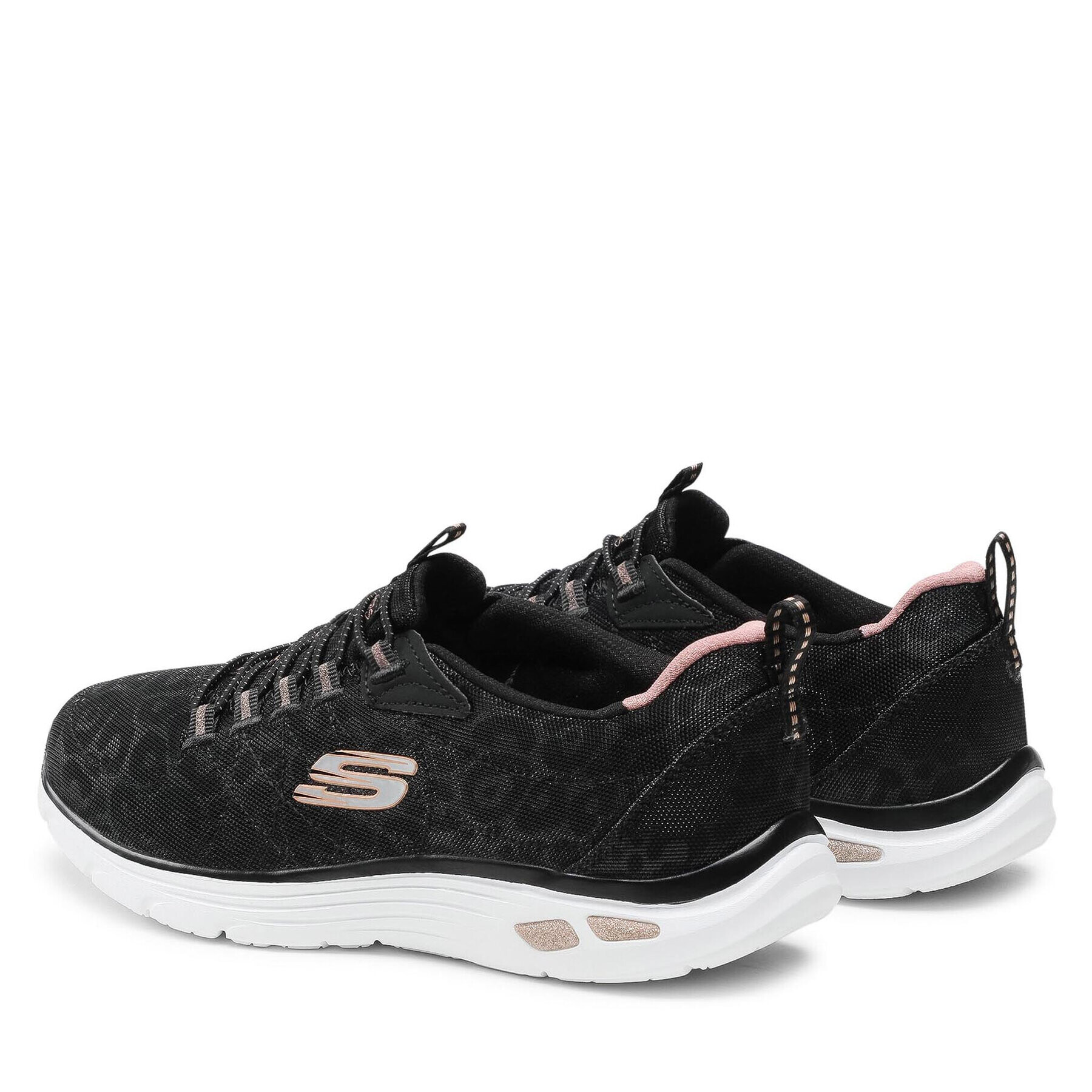 Skechers Sneakersy Spotted 12825/BKRG Čierna - Pepit.sk