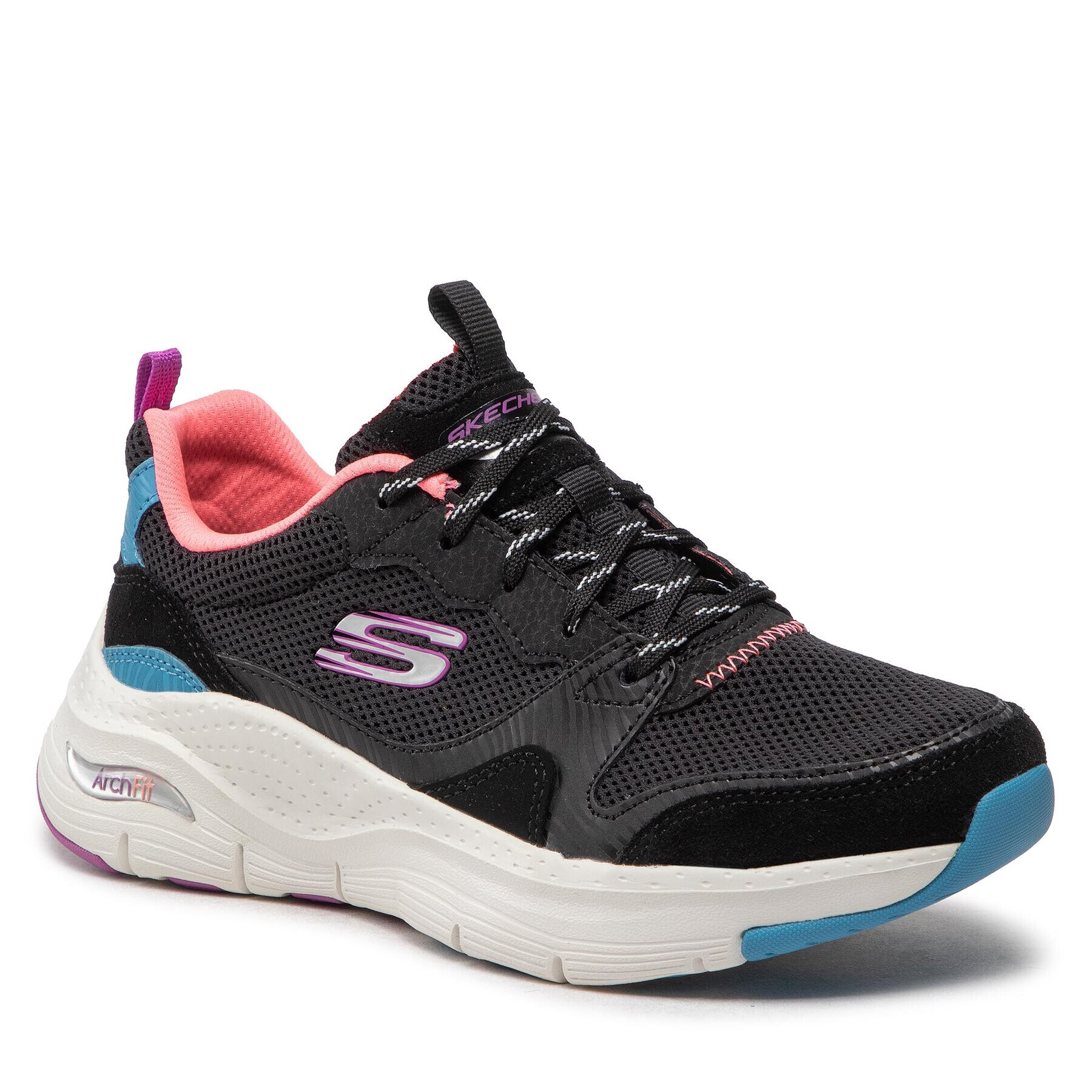 Skechers Sneakersy Vista View 149723/BKMT Čierna - Pepit.sk