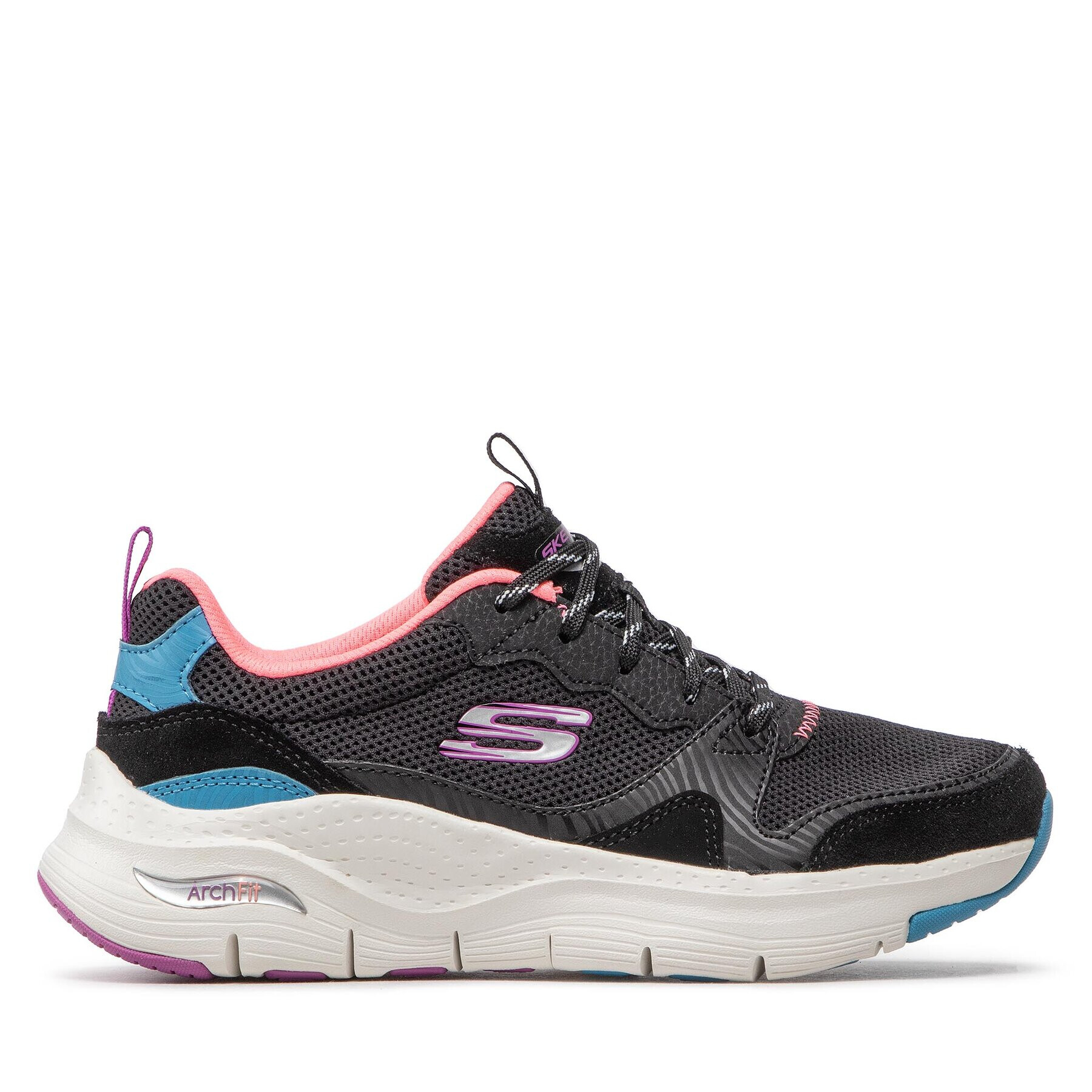 Skechers Sneakersy Vista View 149723/BKMT Čierna - Pepit.sk