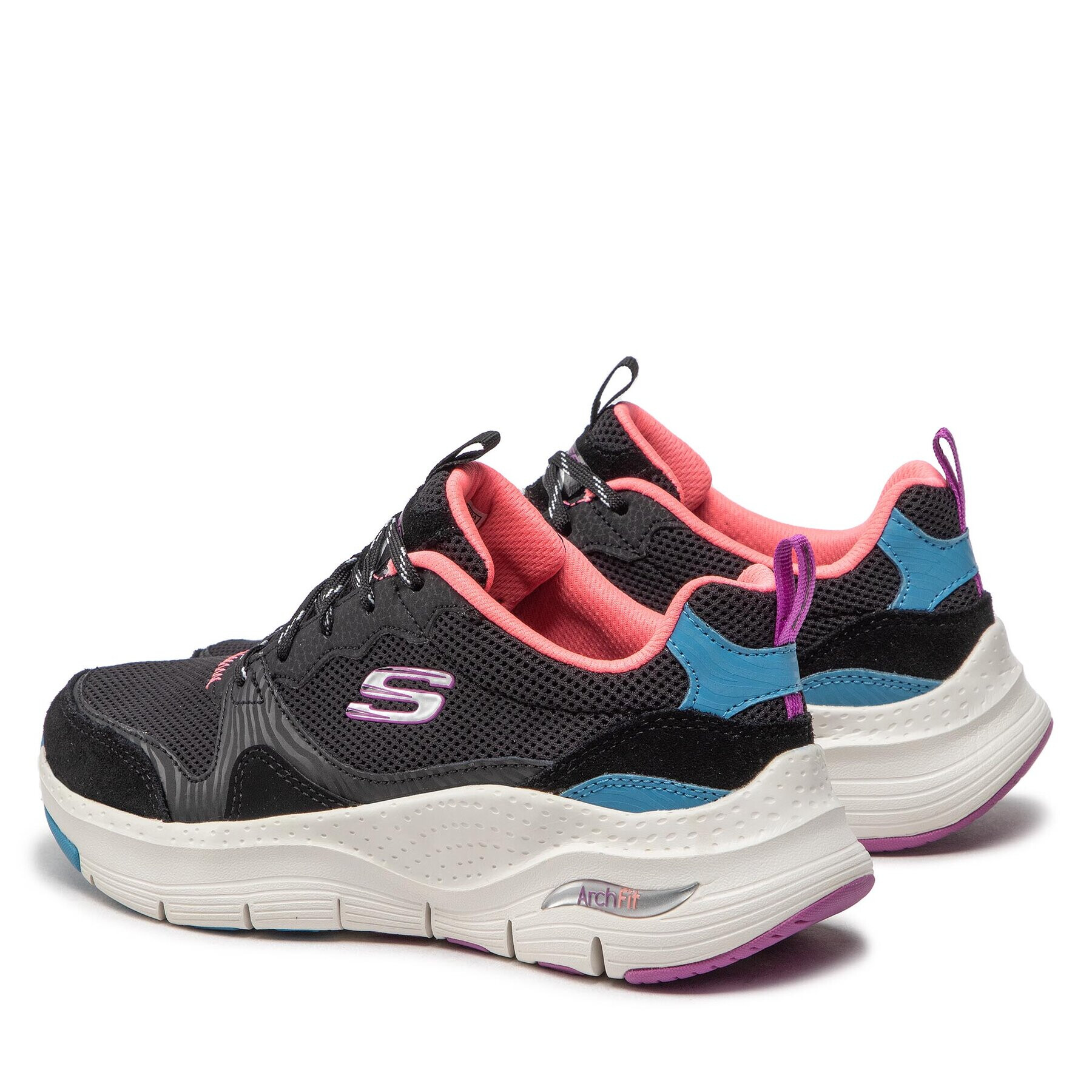 Skechers Sneakersy Vista View 149723/BKMT Čierna - Pepit.sk