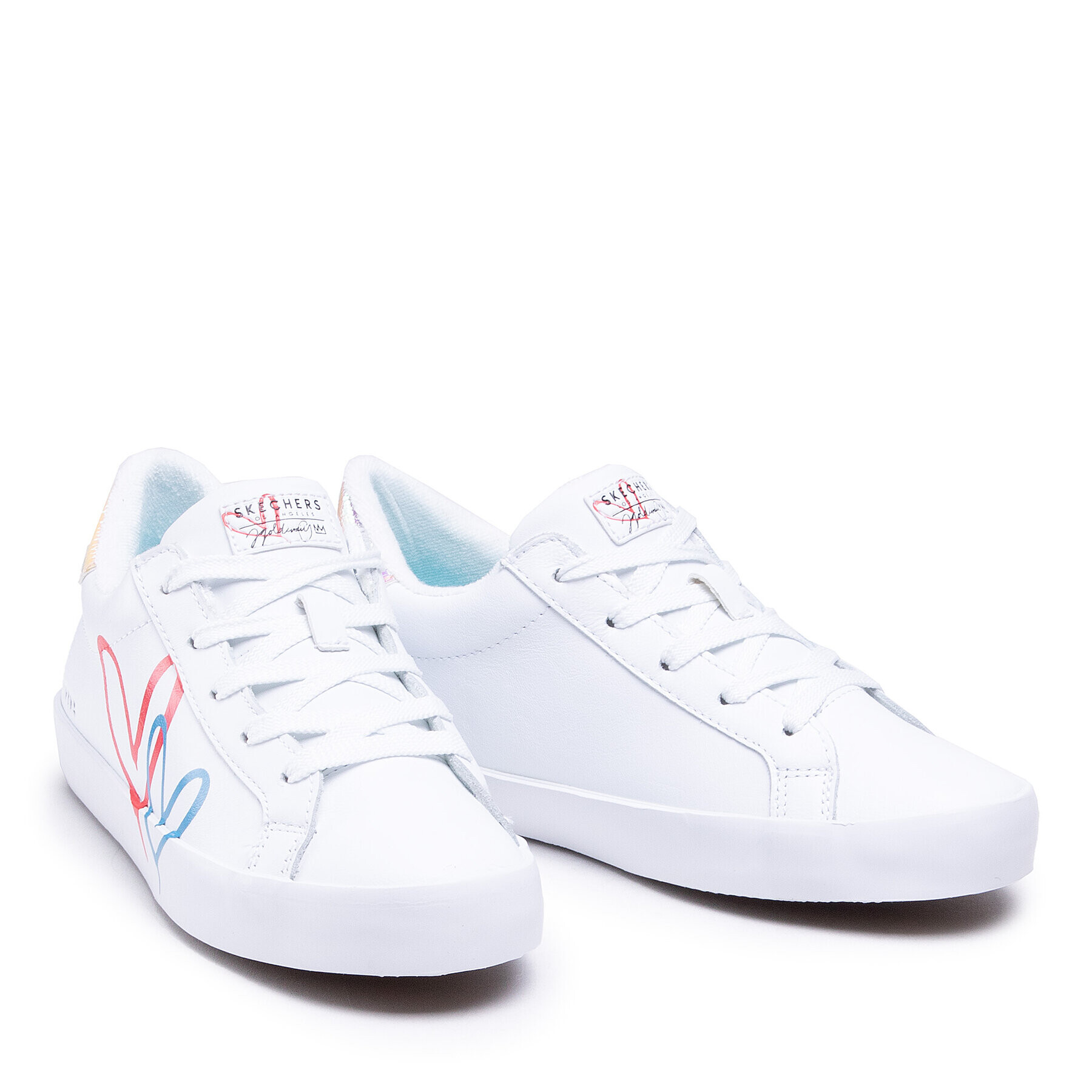 Skechers Sneakersy Whole Heart 155513/WHT Biela - Pepit.sk