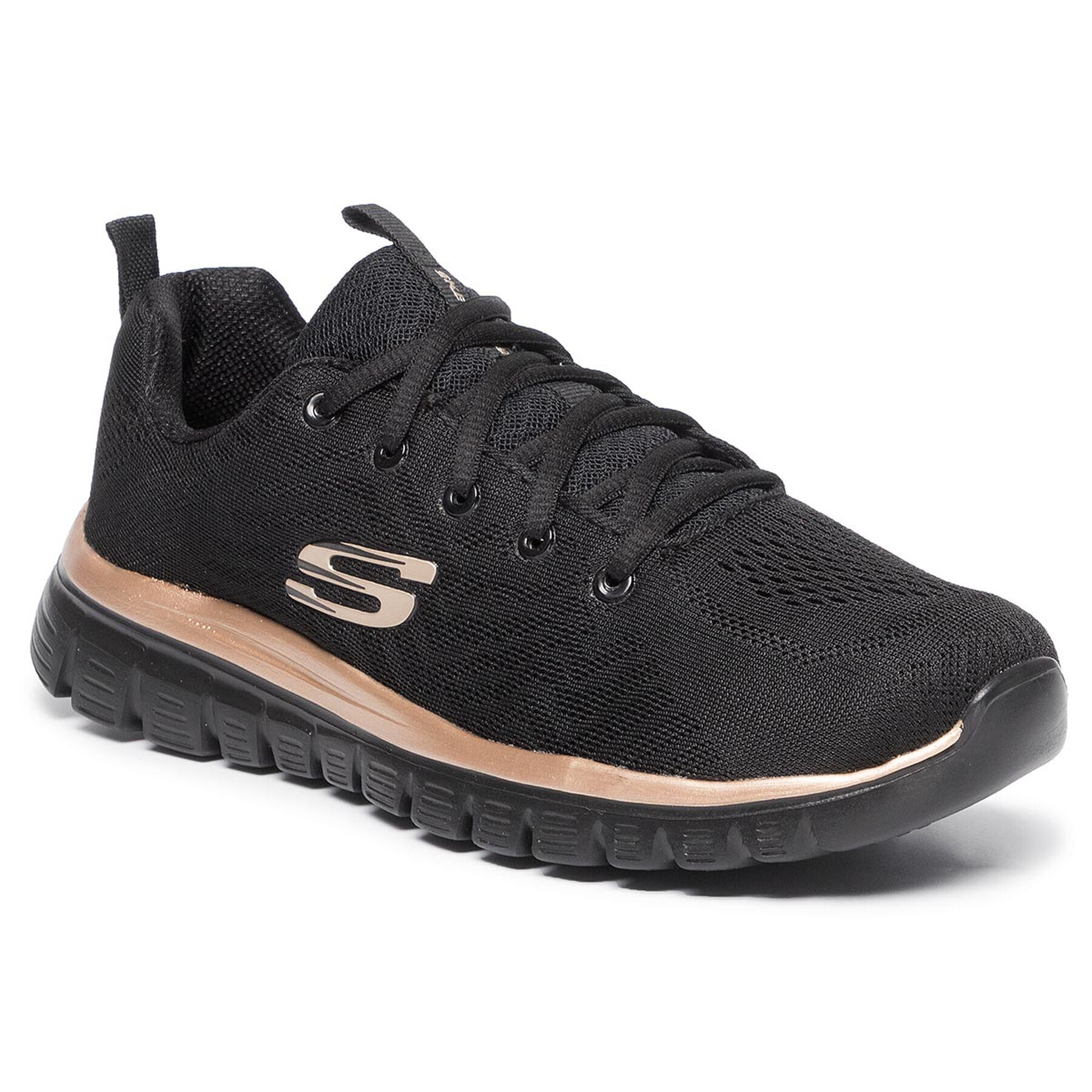 Skechers Topánky Get Connected 12615/BKRG Čierna - Pepit.sk