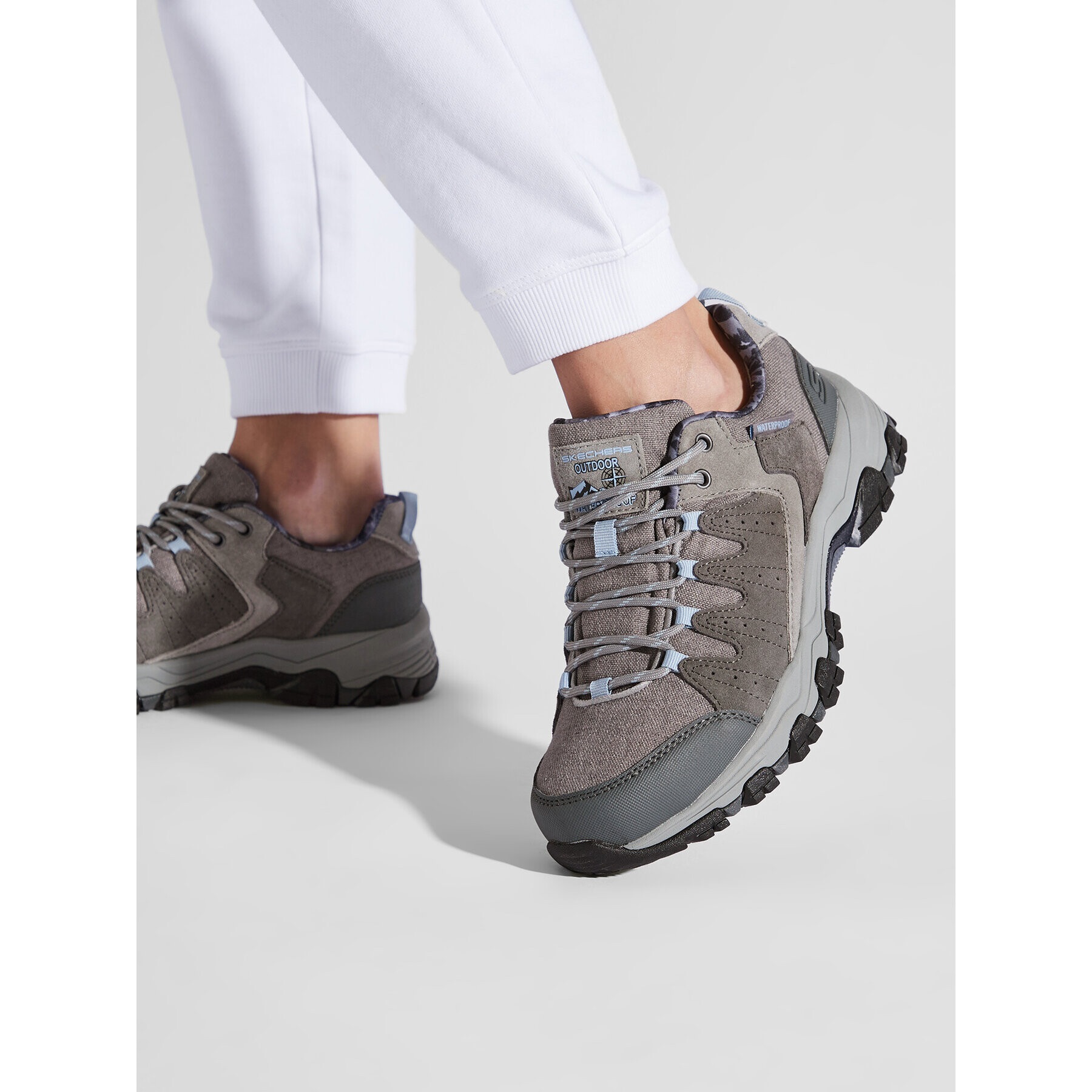 Skechers Trekingová obuv Aerial Glamor 158505/GRY Sivá - Pepit.sk