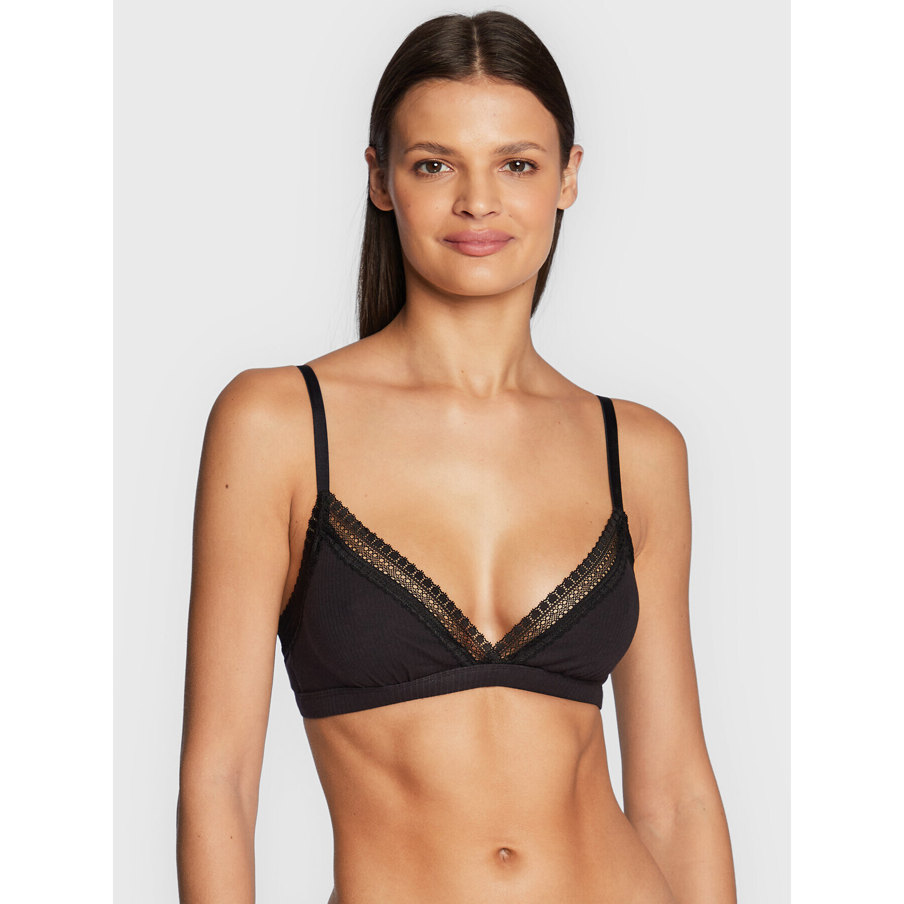 Sloggi Podprsenka Bralette Go Ribbed 10213204 Čierna - Pepit.sk