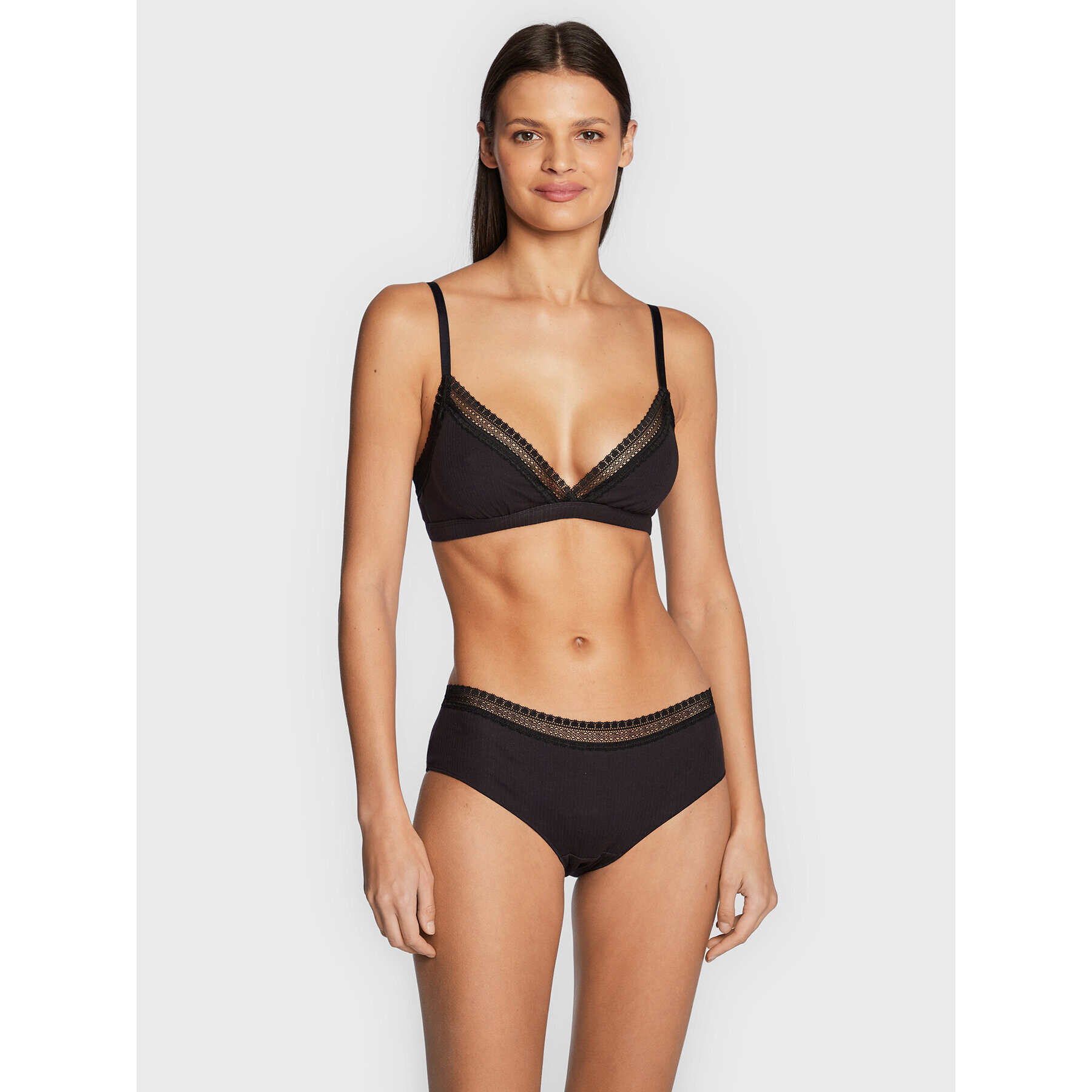 Sloggi Podprsenka Bralette Go Ribbed 10213204 Čierna - Pepit.sk