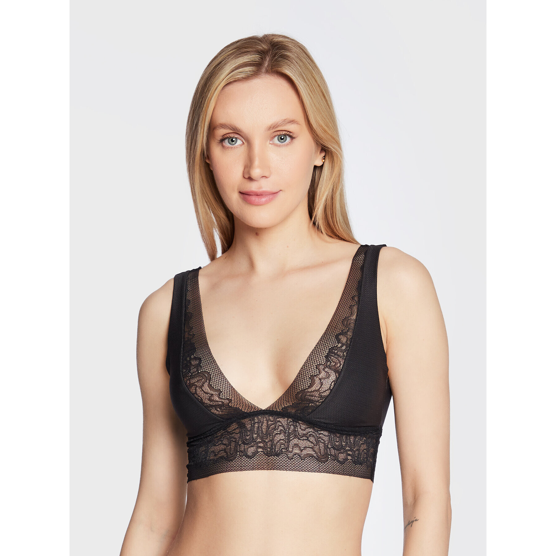 Sloggi Podprsenka Bralette Shadow 10213033 Čierna - Pepit.sk