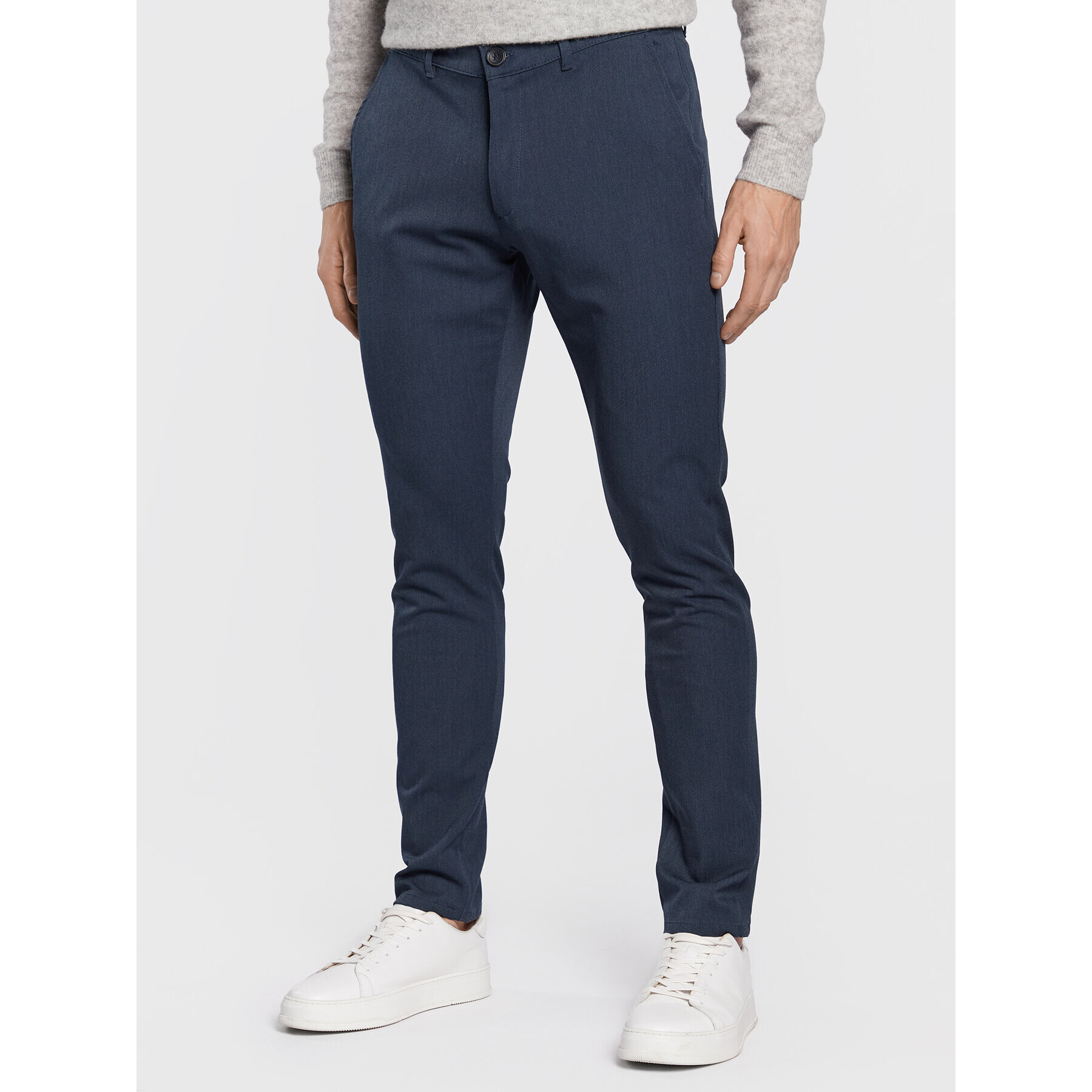 Solid Chino nohavice 21200141 Tmavomodrá Slim Fit - Pepit.sk