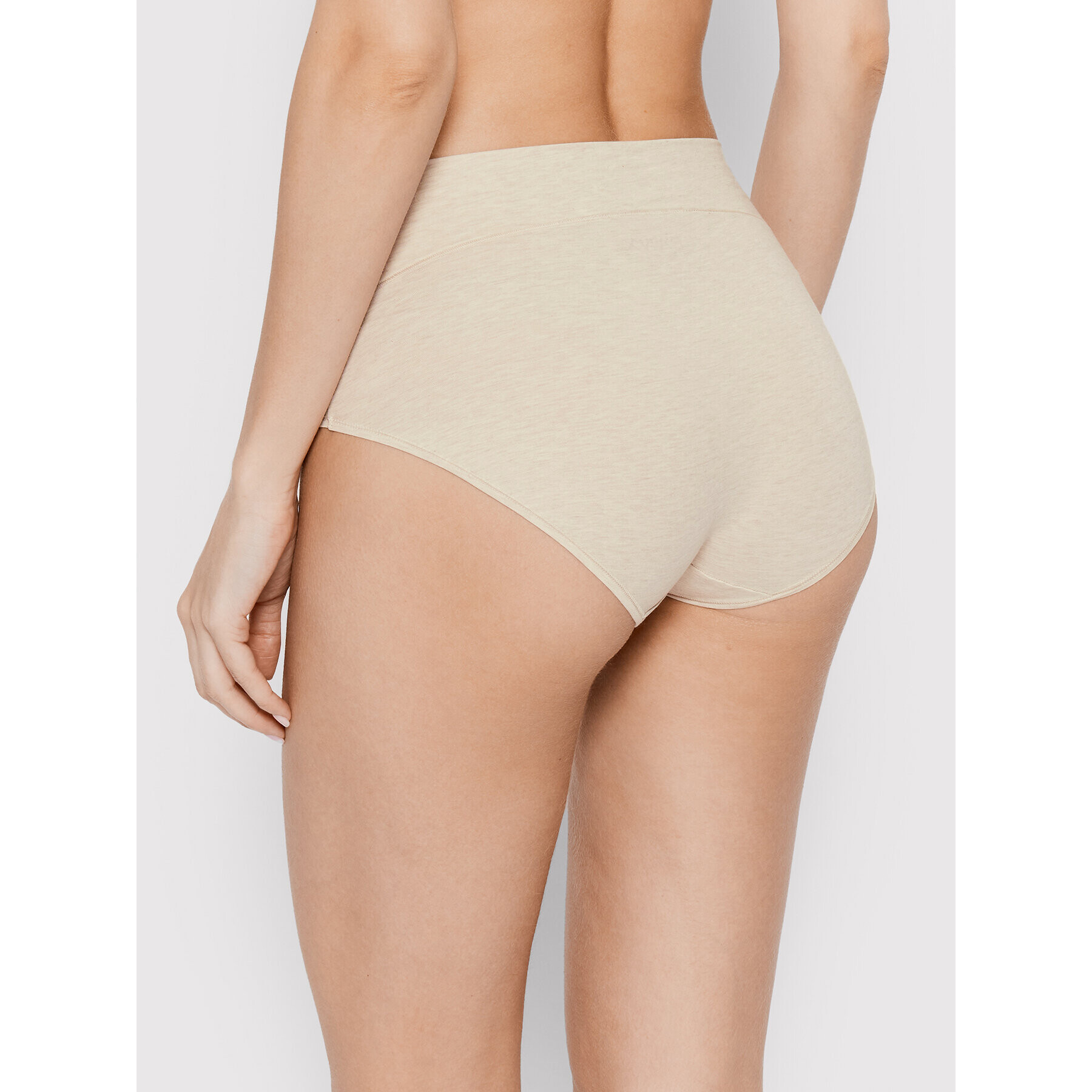 SPANX Klasické nohavičky s vysokým pásom Cotton Control 40050R Béžová - Pepit.sk