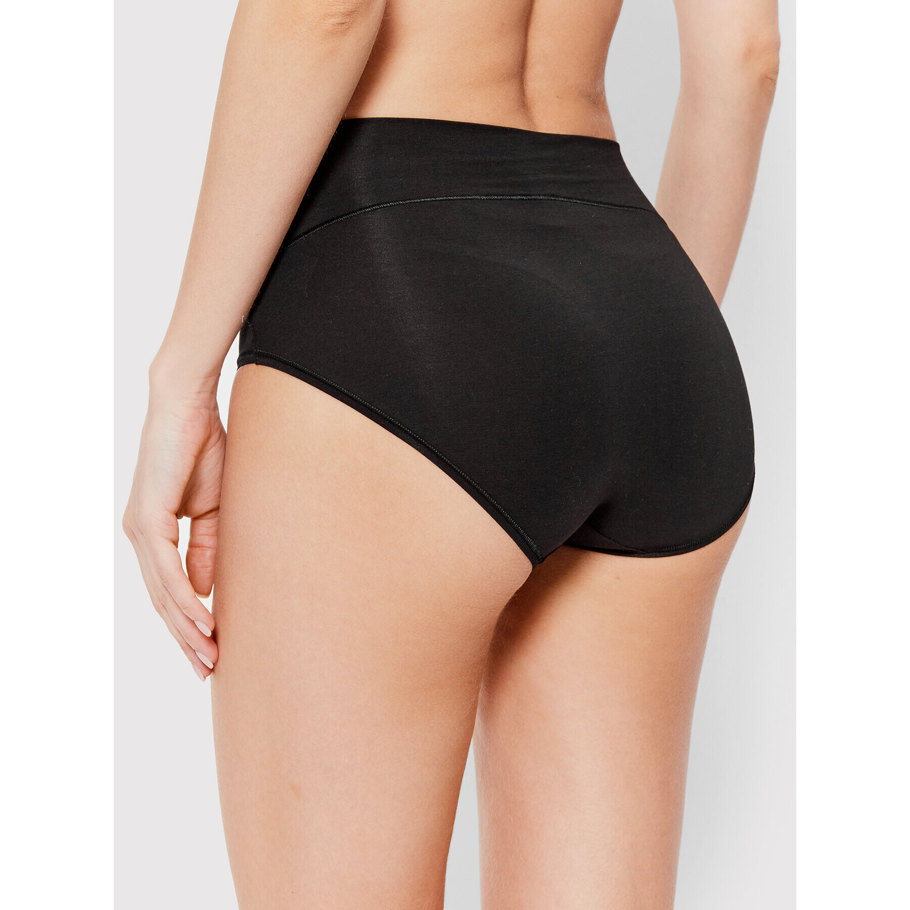 SPANX Klasické nohavičky s vysokým pásom Cotton Control 40050R Čierna - Pepit.sk