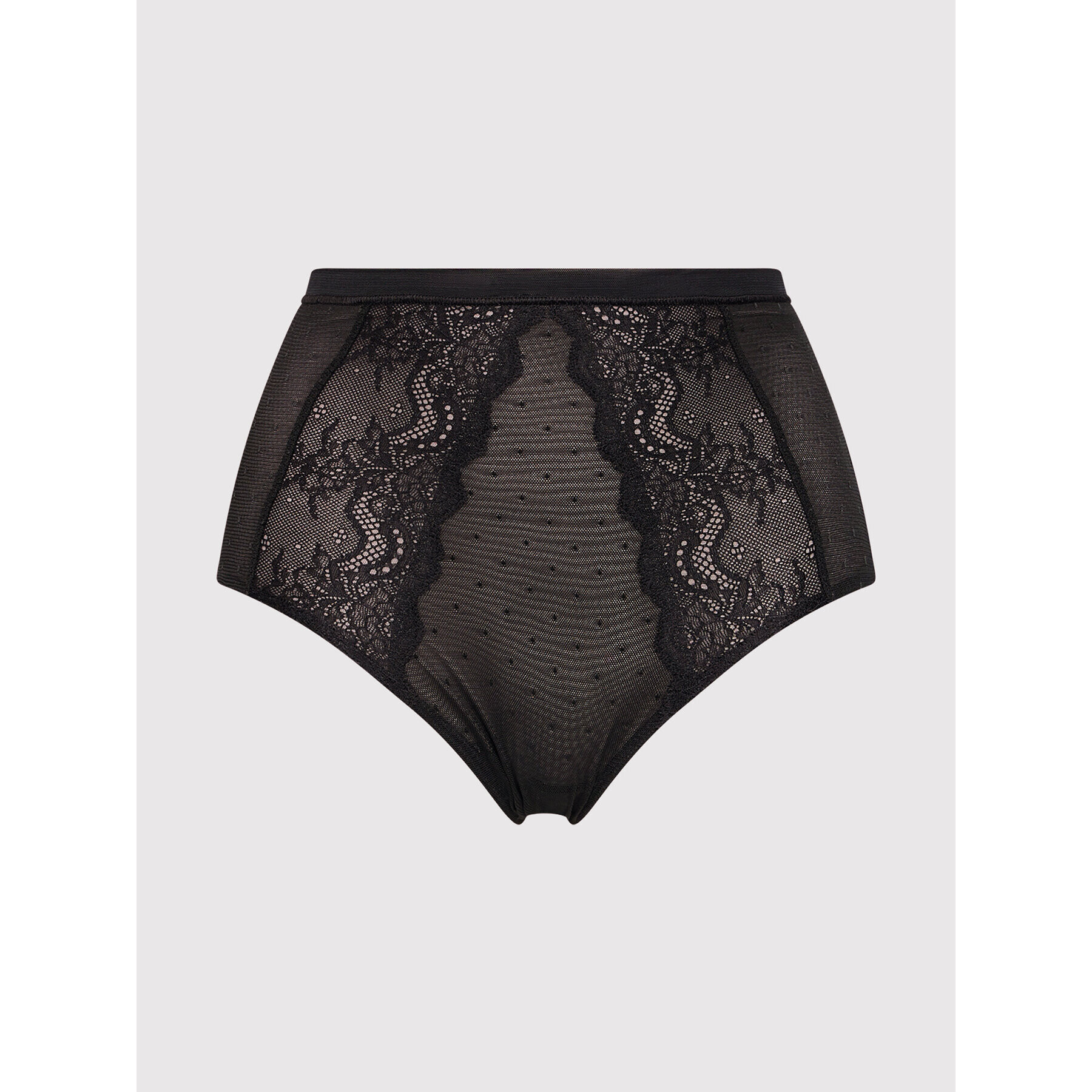 SPANX Klasické nohavičky s vysokým pásom Spotlight On Lace 10218R Čierna - Pepit.sk