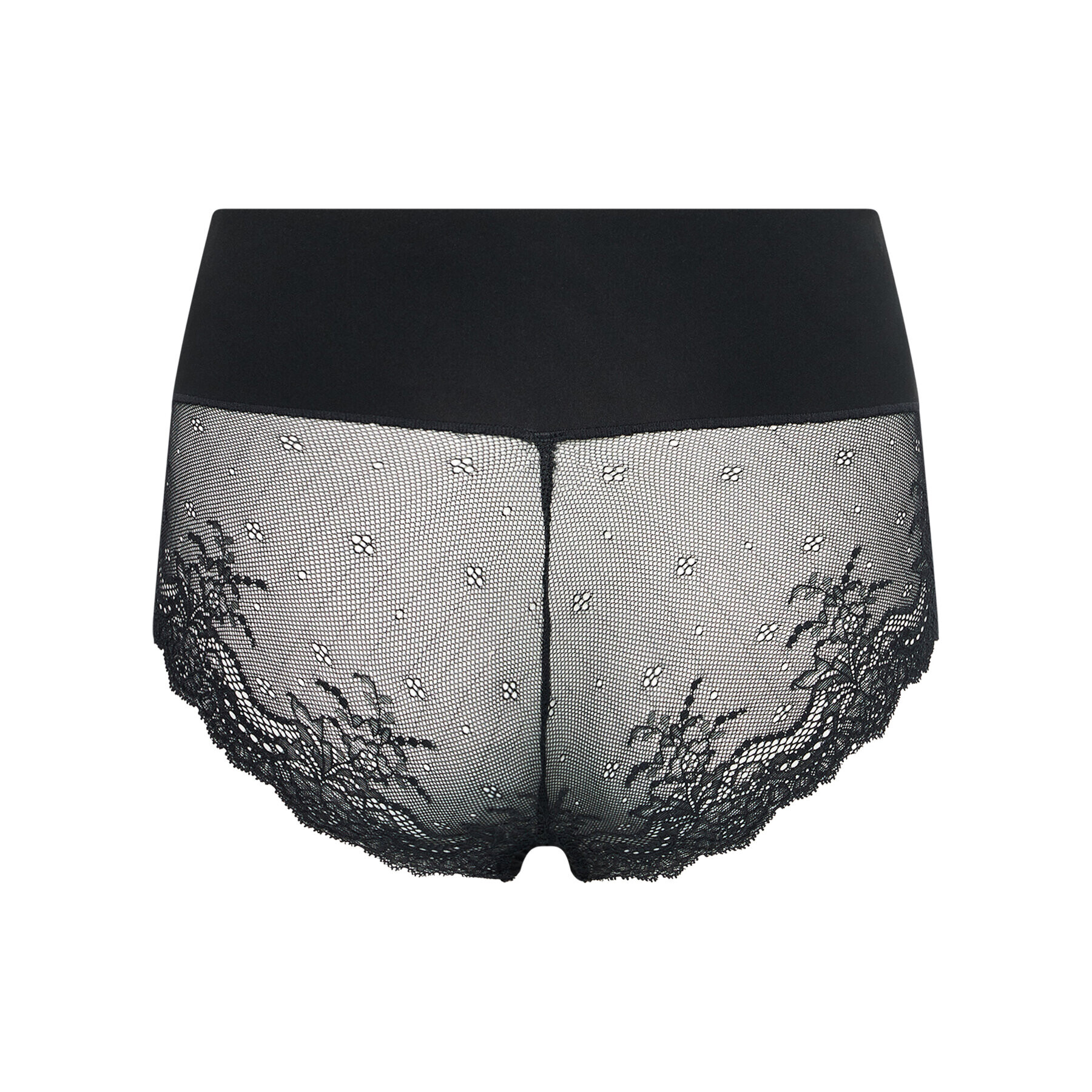 SPANX Klasické nohavičky s vysokým pásom Undie-tectable® Lace Hi-Hipster SP0515 Čierna - Pepit.sk