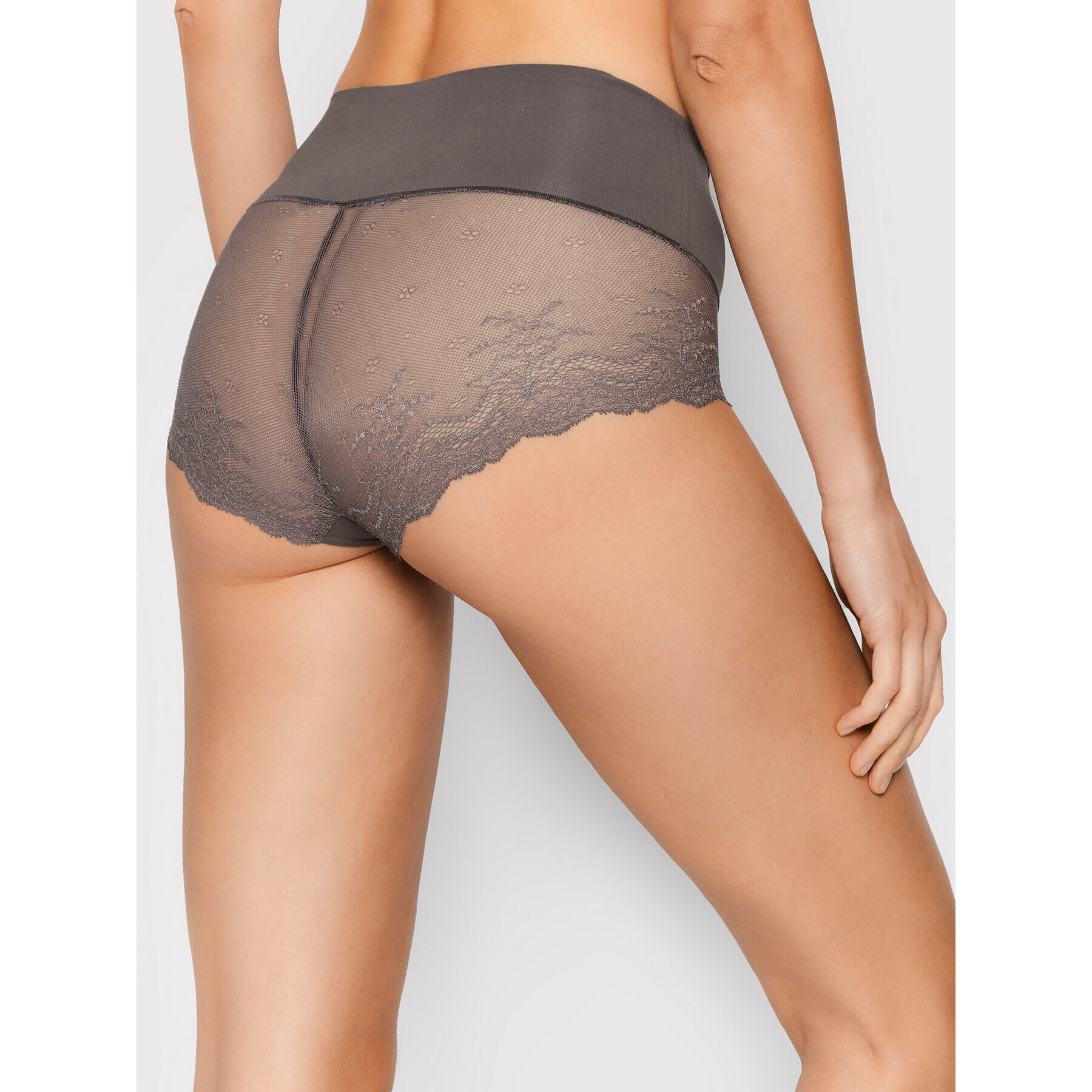 SPANX Klasické nohavičky s vysokým pásom Undie-tectable® Lace Hi-Hipster SP0515 Fialová - Pepit.sk