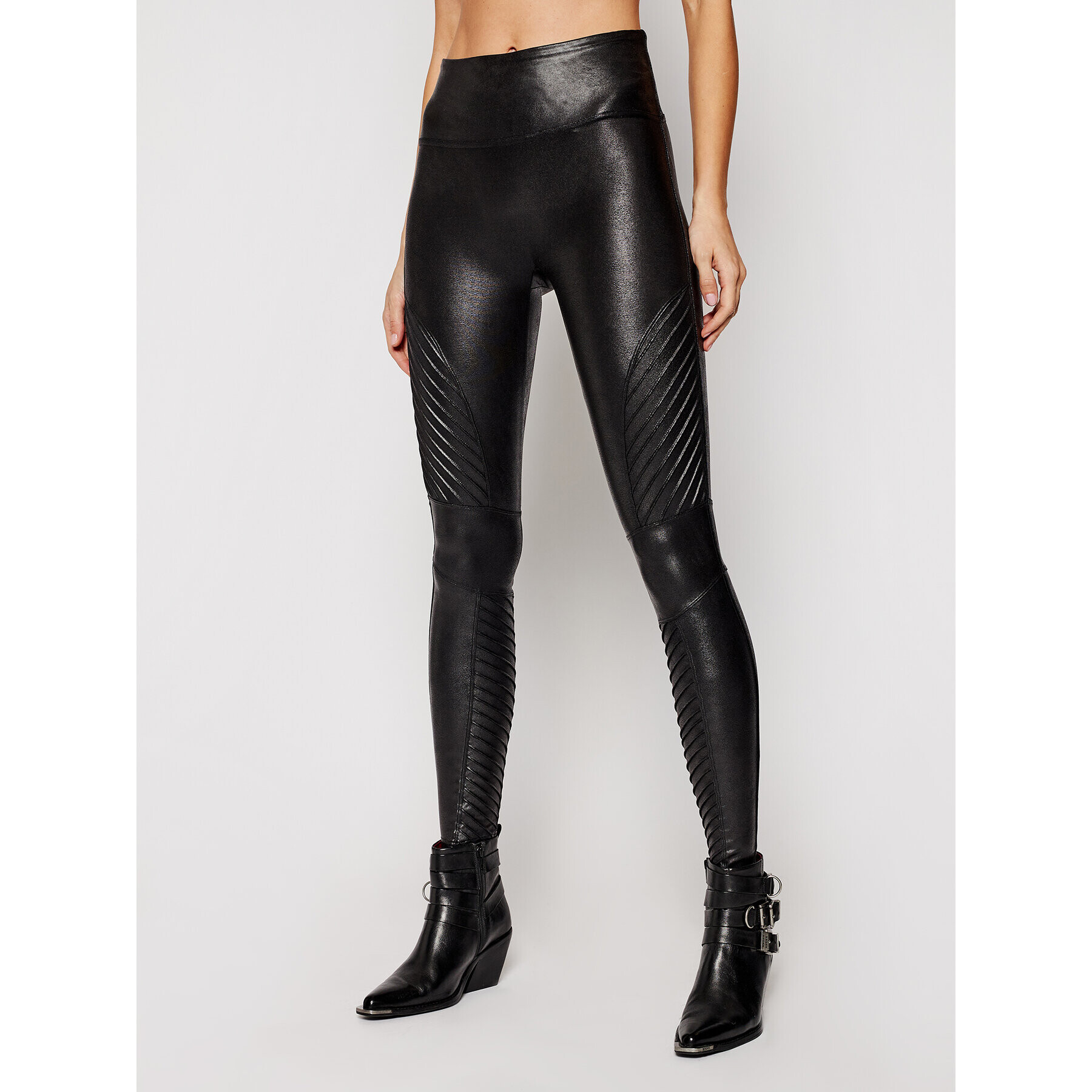 SPANX Legíny Faux Leather Moto 20136R Čierna Slim Fit - Pepit.sk