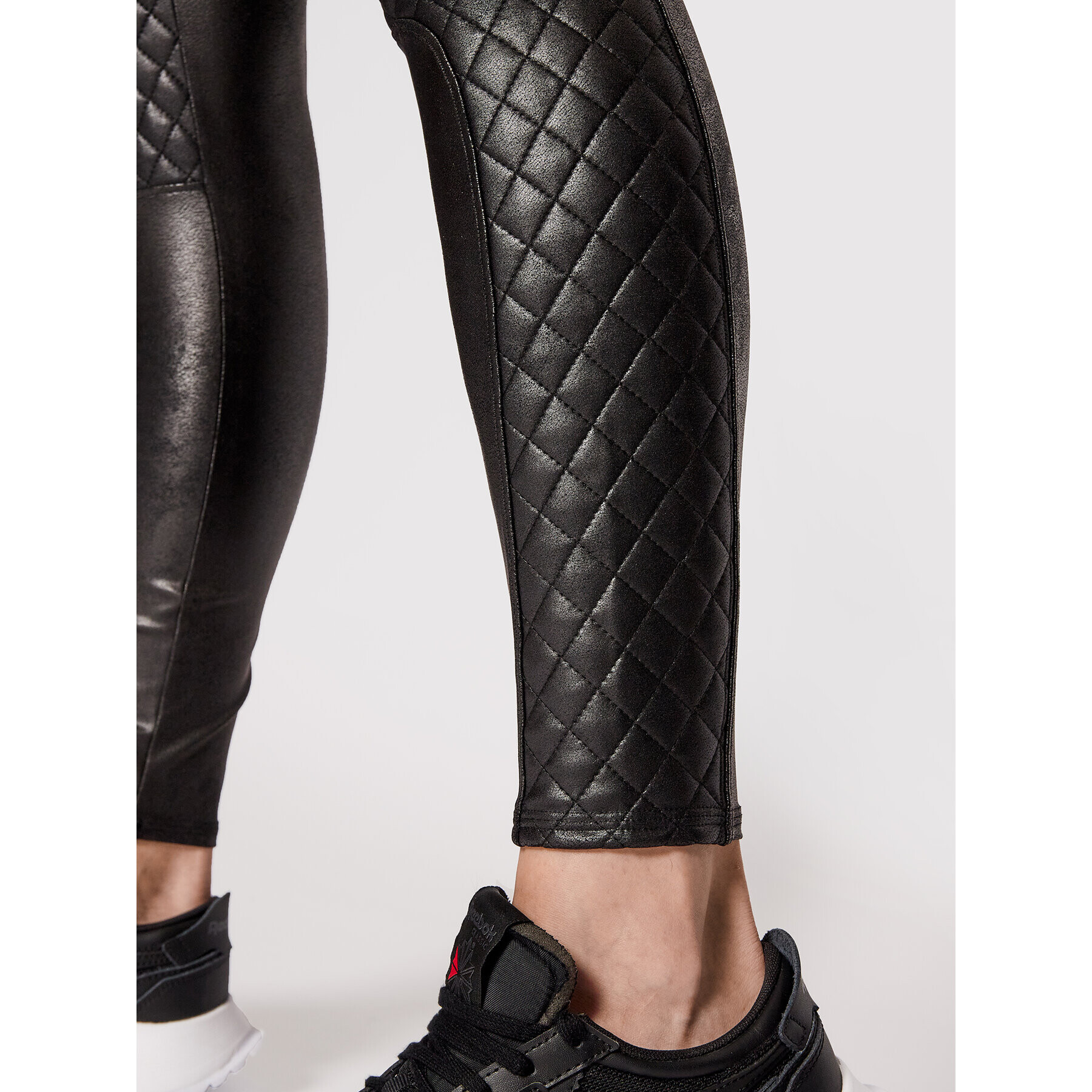 SPANX Legíny Faux Leather Quilted 20248R Čierna Slim Fit - Pepit.sk