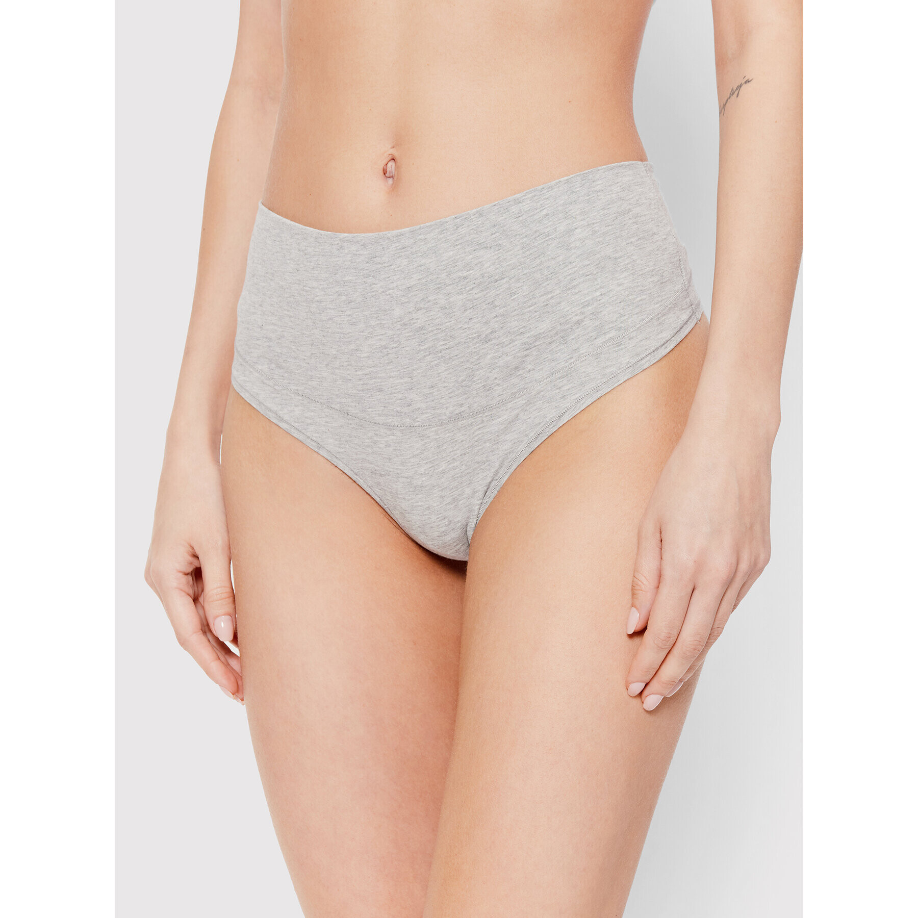 SPANX Stringové nohavičky Cotton Comfort 40052R Sivá - Pepit.sk