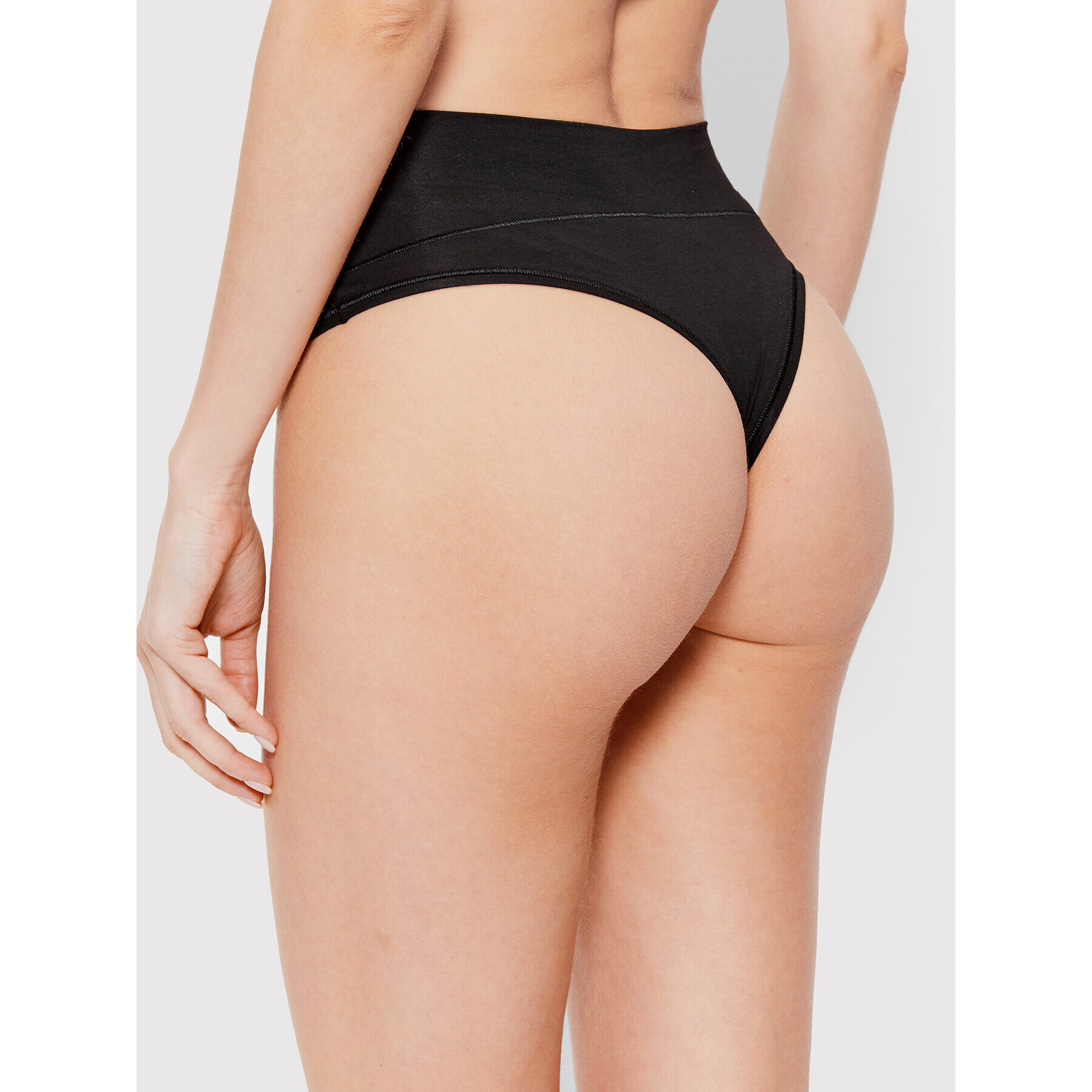 SPANX Stringové nohavičky Shaping Satin 40052R Čierna - Pepit.sk