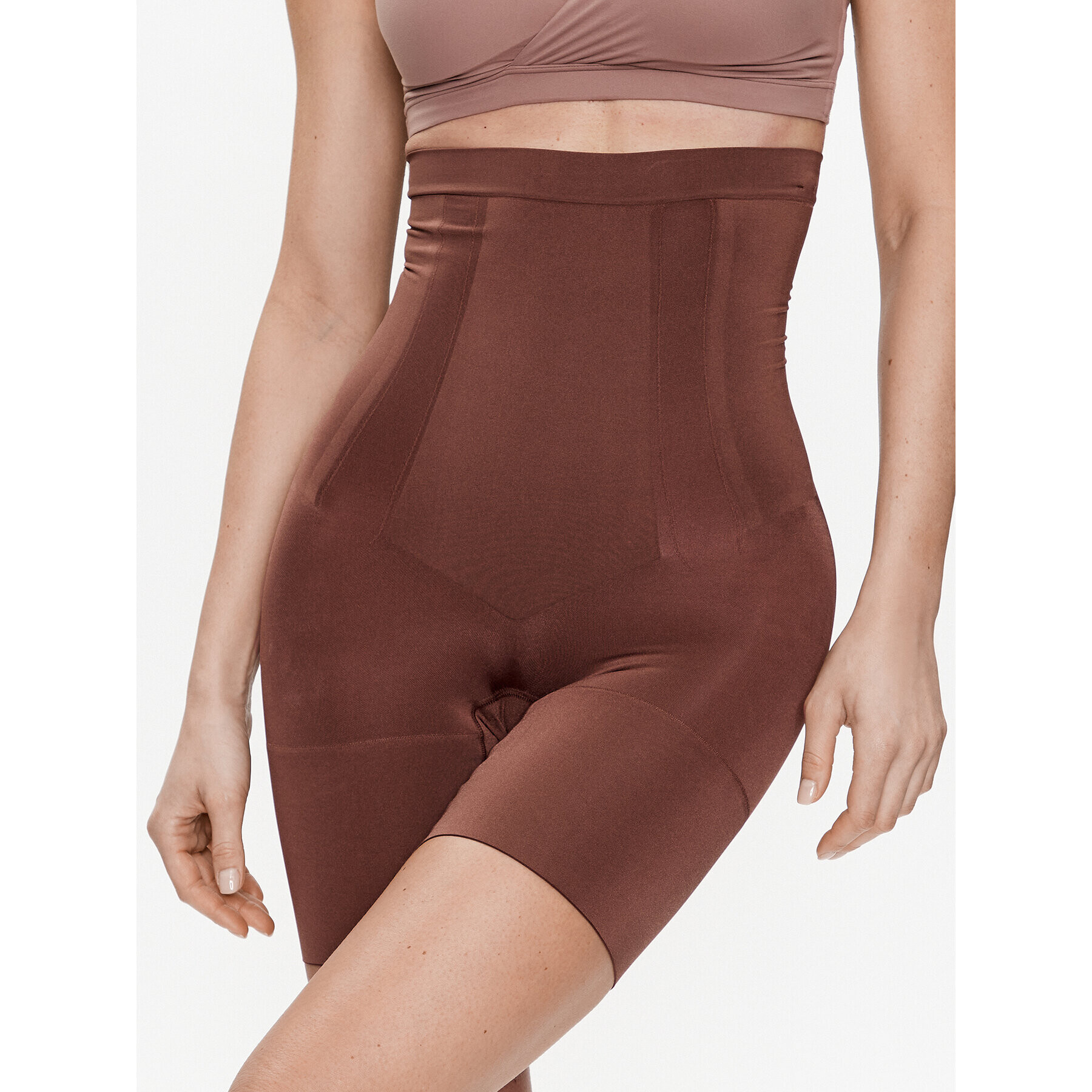 SPANX Tvarujúca spodná bielizeň Oncore High-Waist High Short SS1915 Hnedá - Pepit.sk