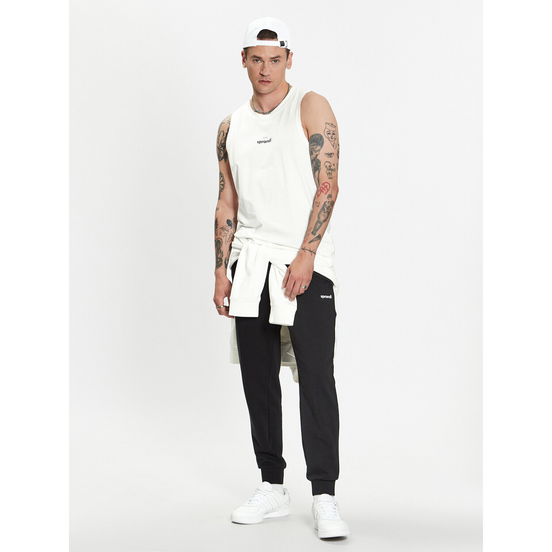 Sprandi Tank top SP3-TPM001 Biela Regular Fit - Pepit.sk