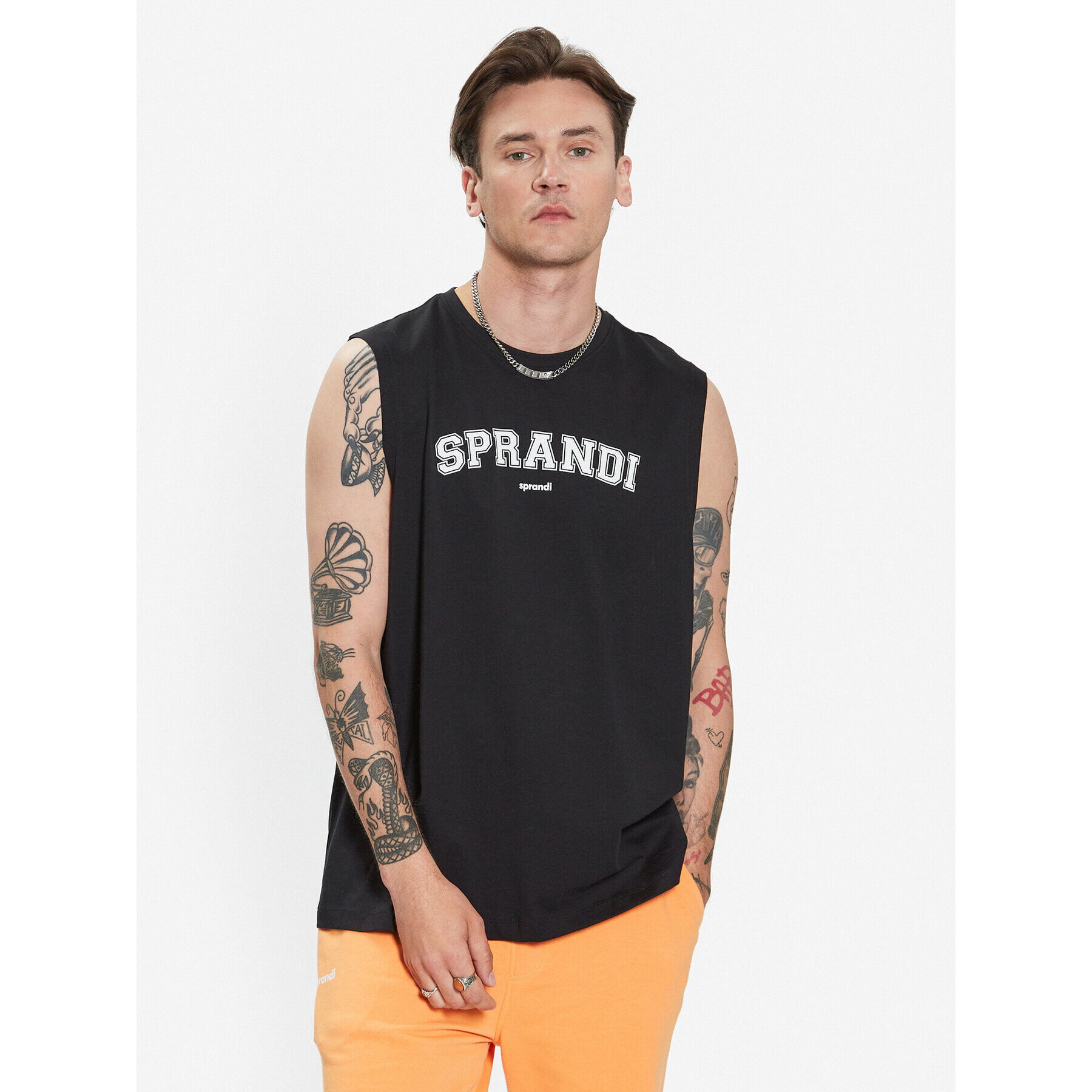 Sprandi Tank top SP3-TPM012 Čierna Regular Fit - Pepit.sk