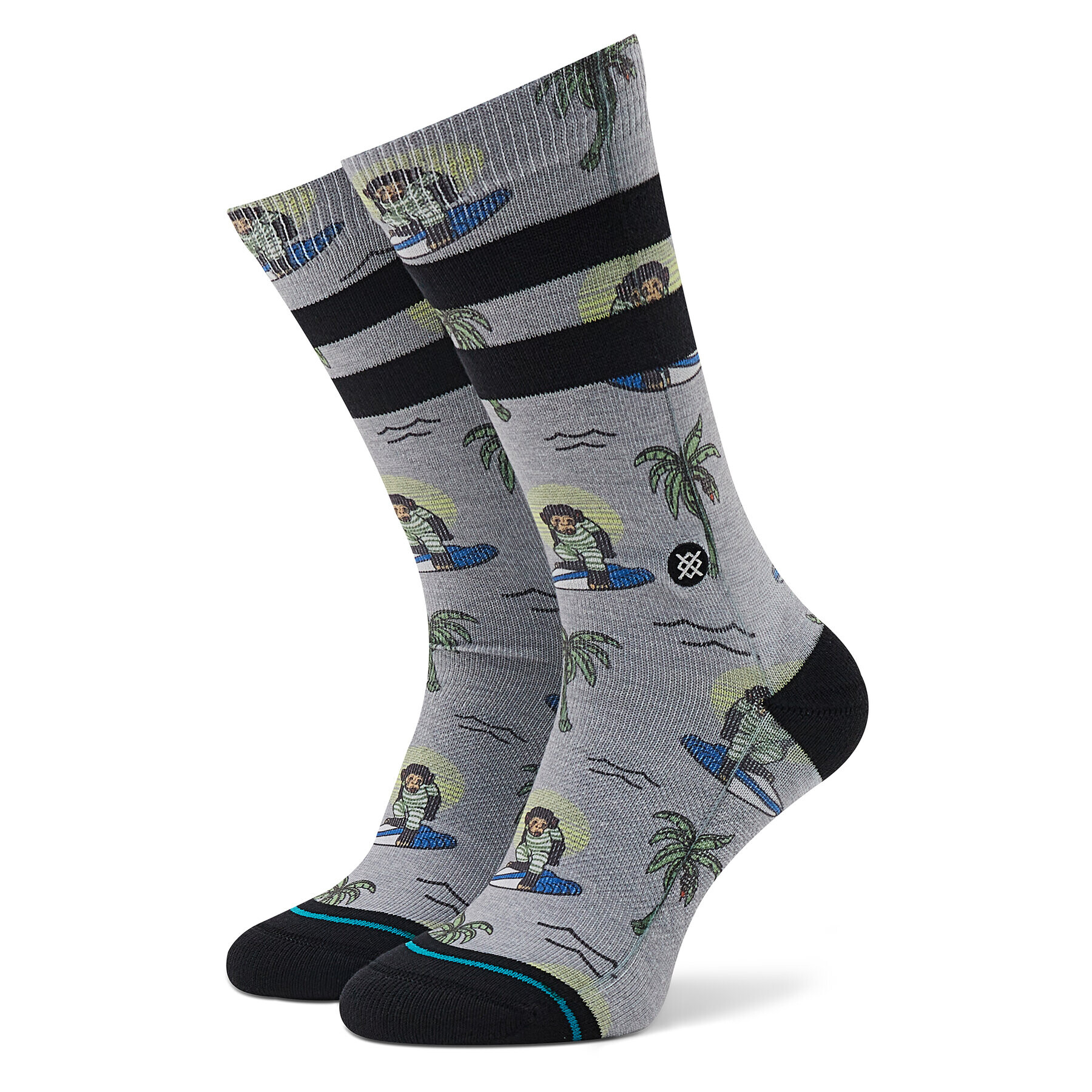 Stance Ponožky Vysoké Unisex Surfing Monkey A556A21SMK Sivá - Pepit.sk