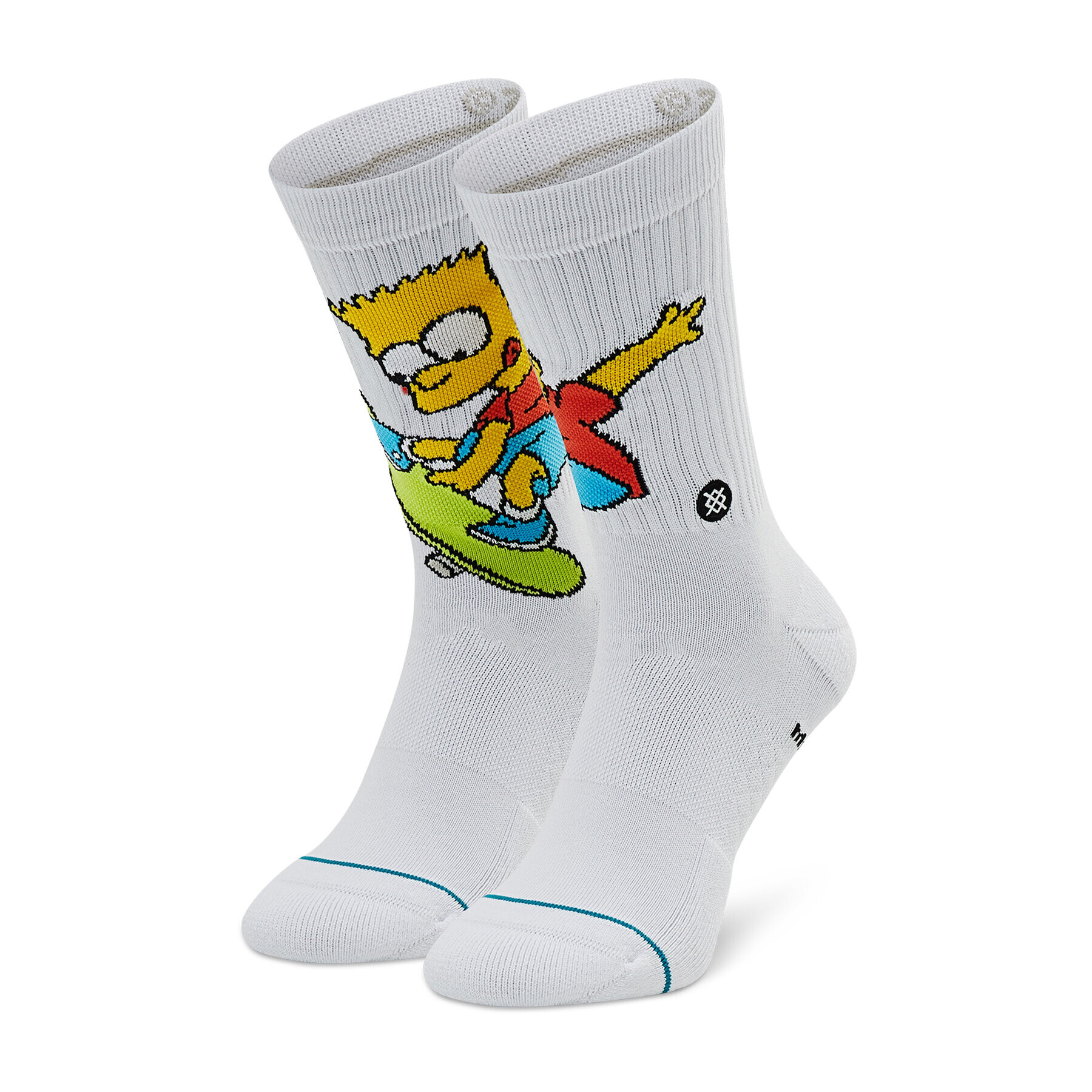 Stance Vysoké pánske ponožky Bart Simpson A556A22BAR Biela - Pepit.sk