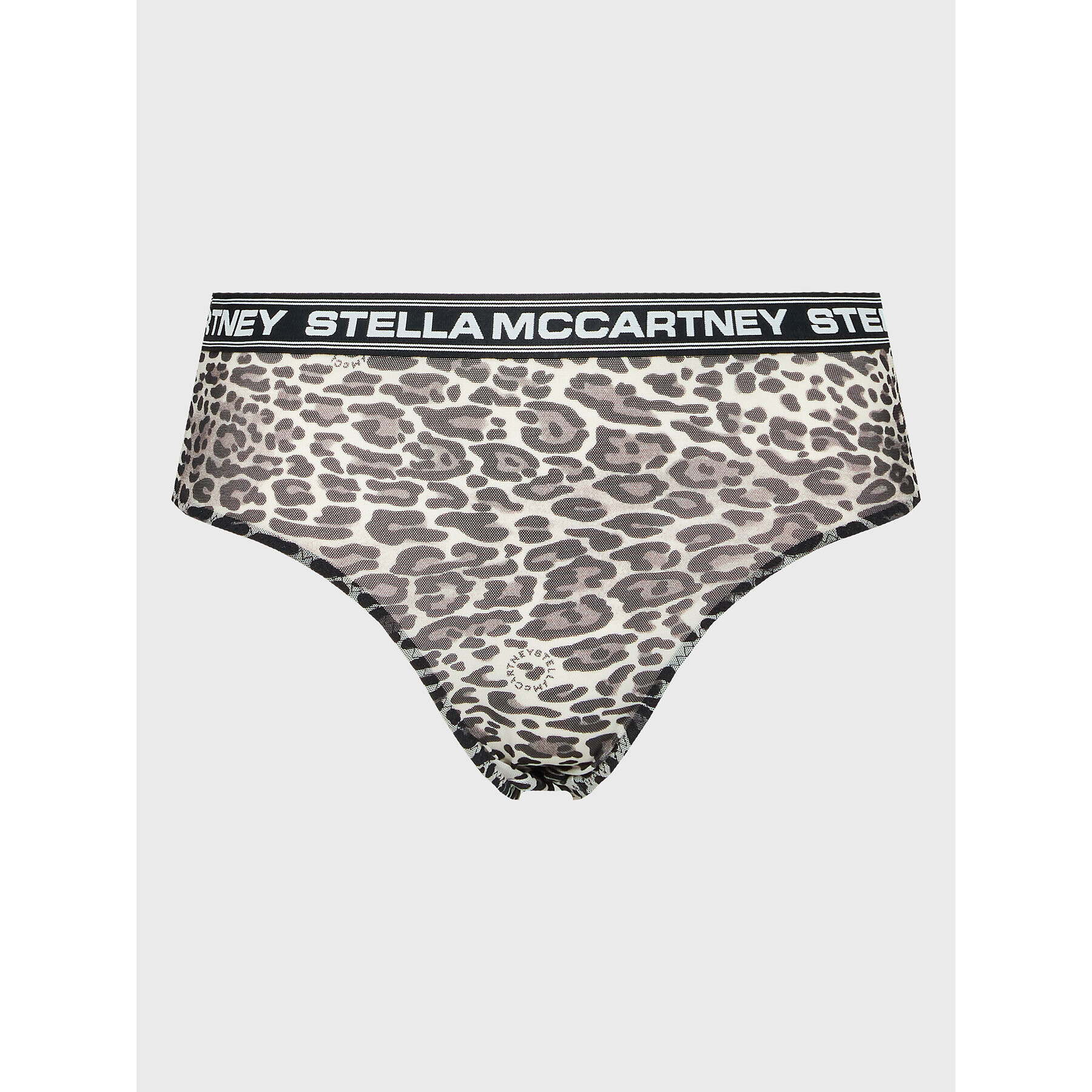 Stella McCartney Klasické nohavičky s vysokým pásom Animal S6LA61110.00812 Čierna - Pepit.sk