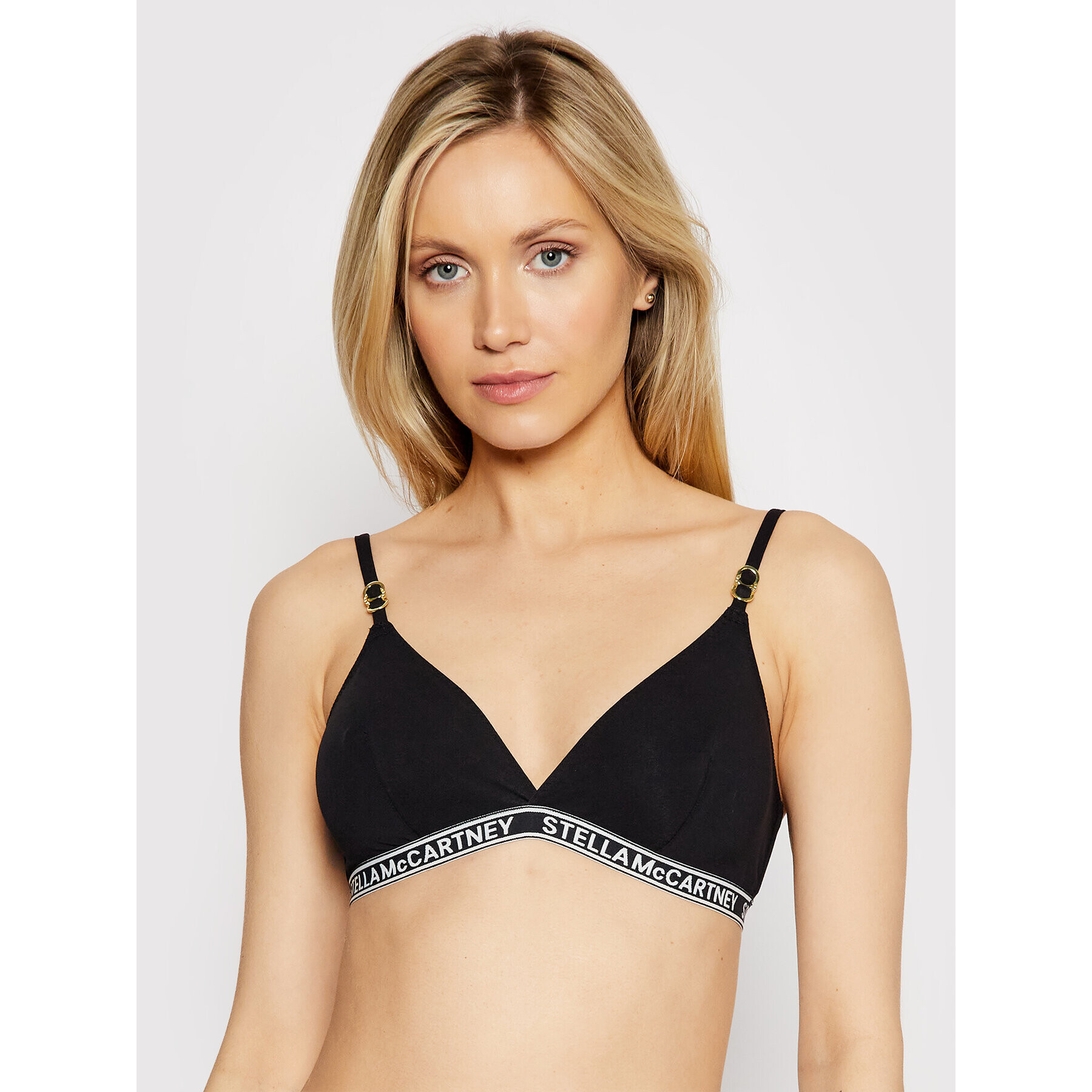 Stella McCartney Podprsenka Bralette Ivy Chatting S6R080780.00112 Čierna - Pepit.sk