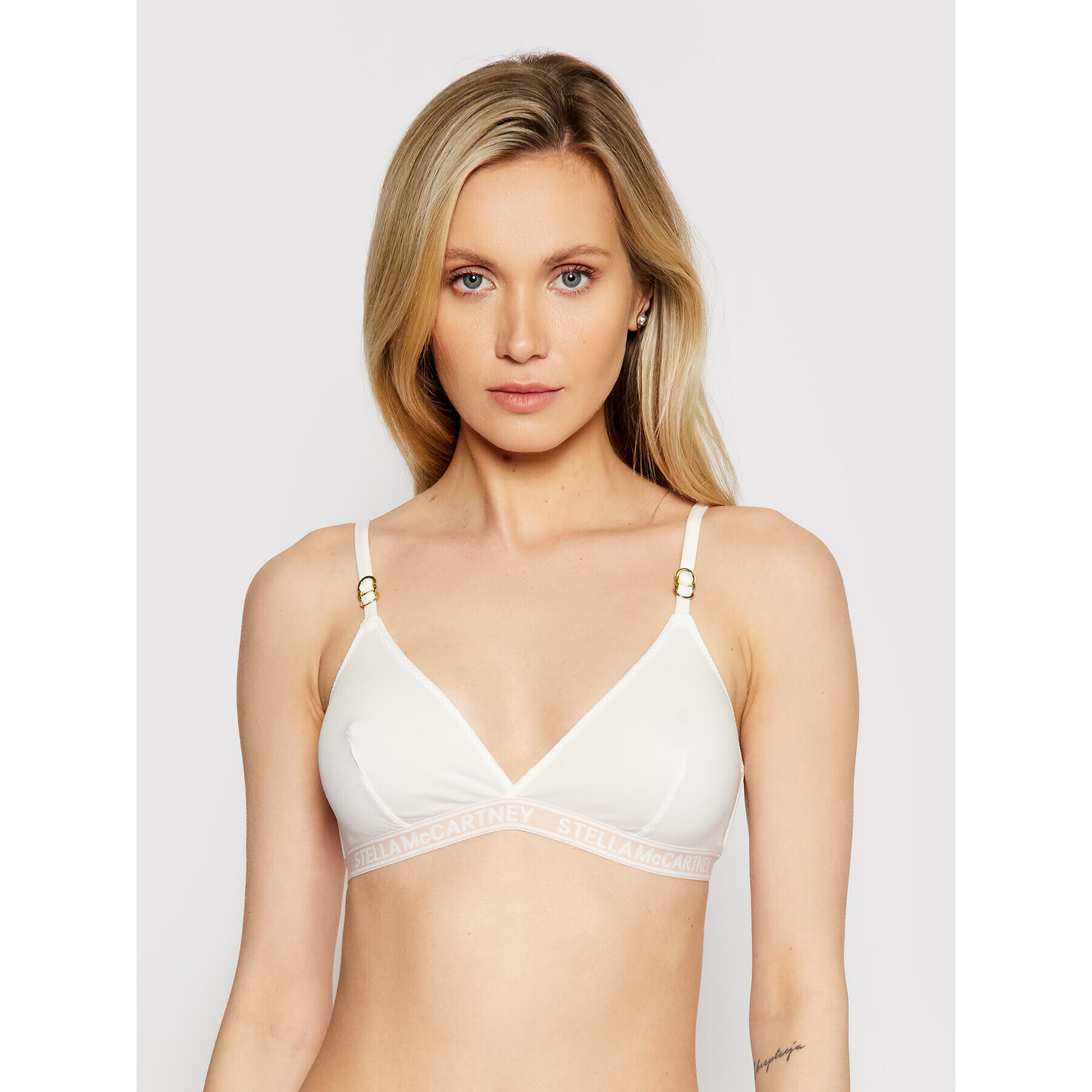 Stella McCartney Podprsenka Bralette Ivy Chatting S6R080780.10112 Biela - Pepit.sk