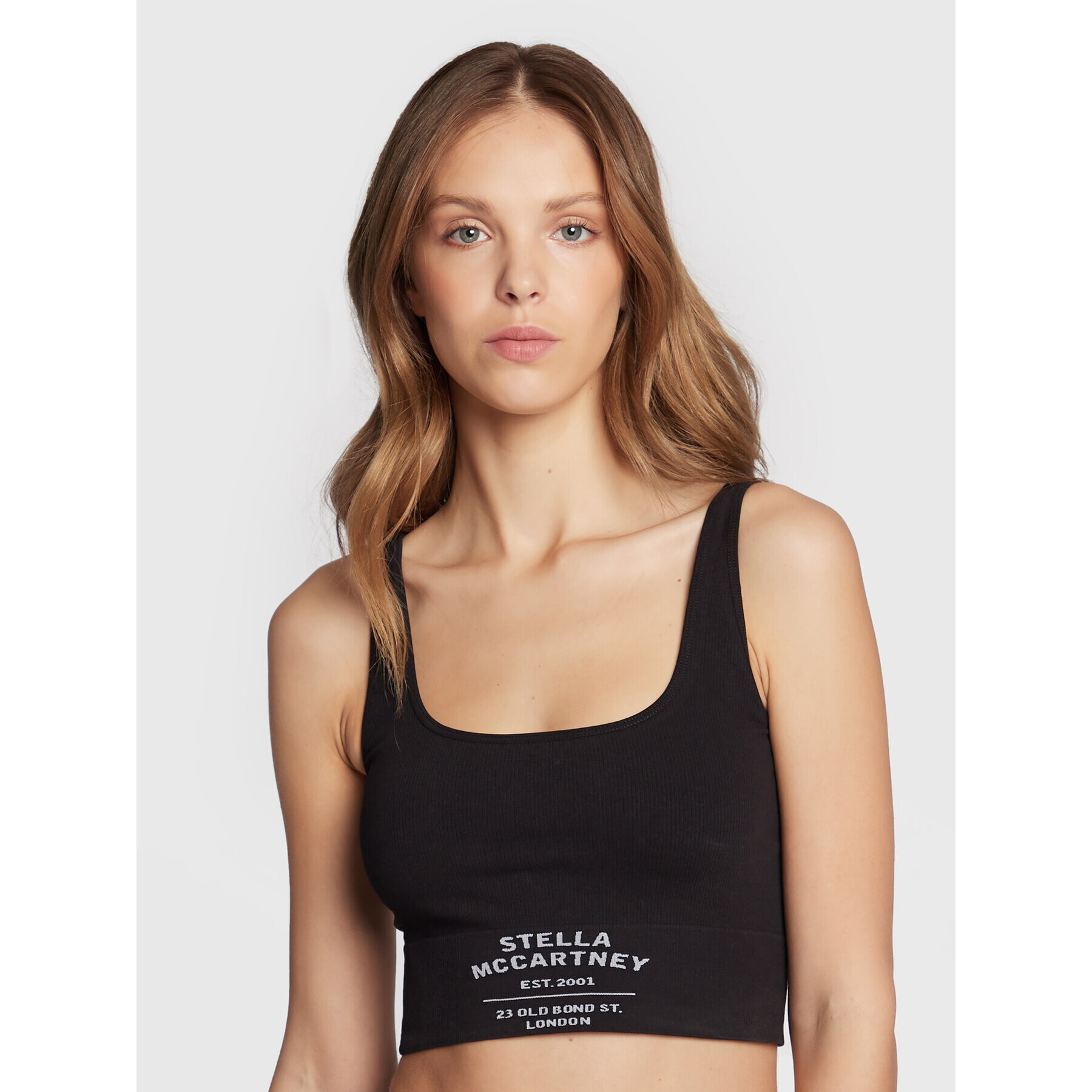 Stella McCartney Podprsenkový top Tank S6D961160.00112 Čierna - Pepit.sk