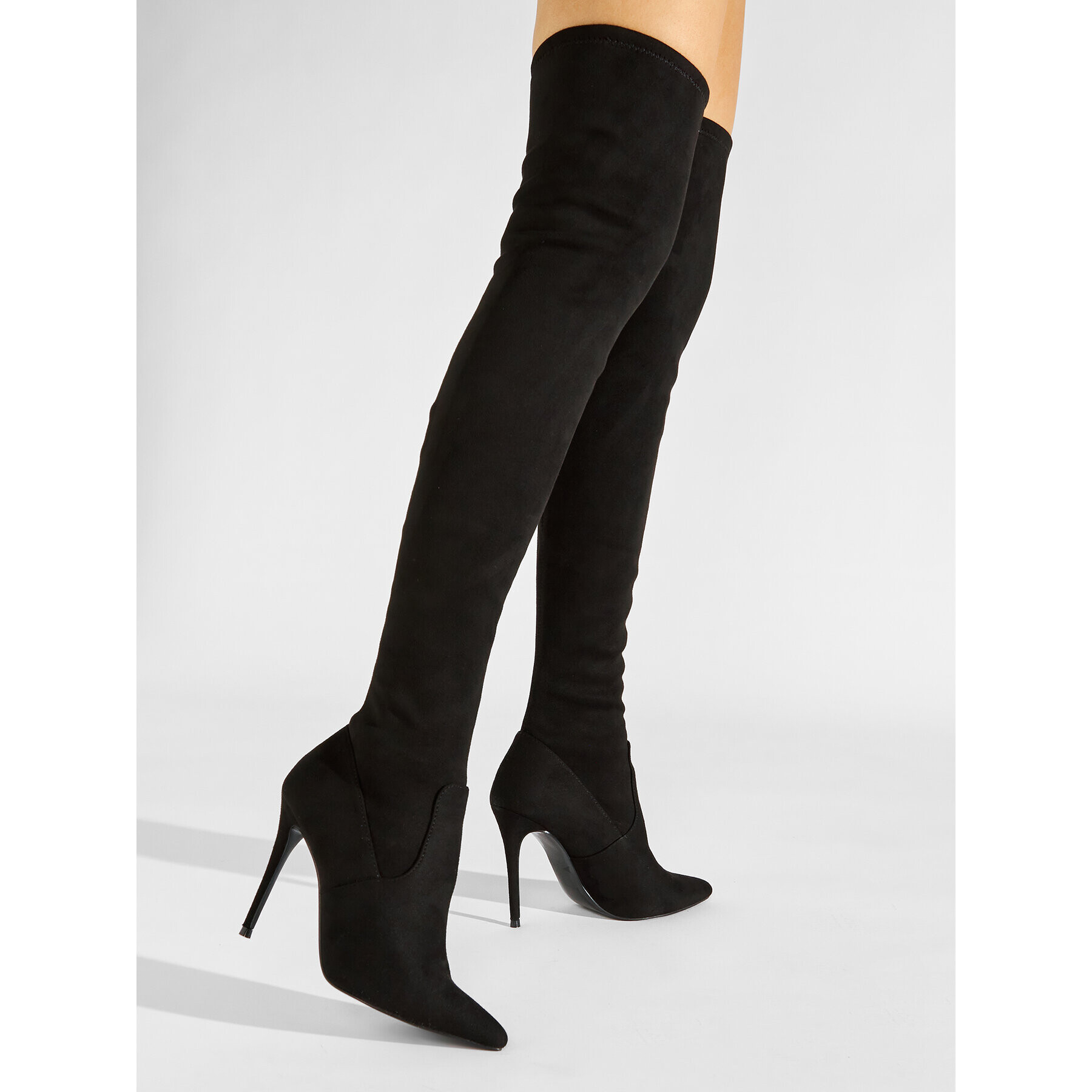 Steve Madden Mušketierky Dade Overknee Boot SM11000150-04001-001 Čierna - Pepit.sk