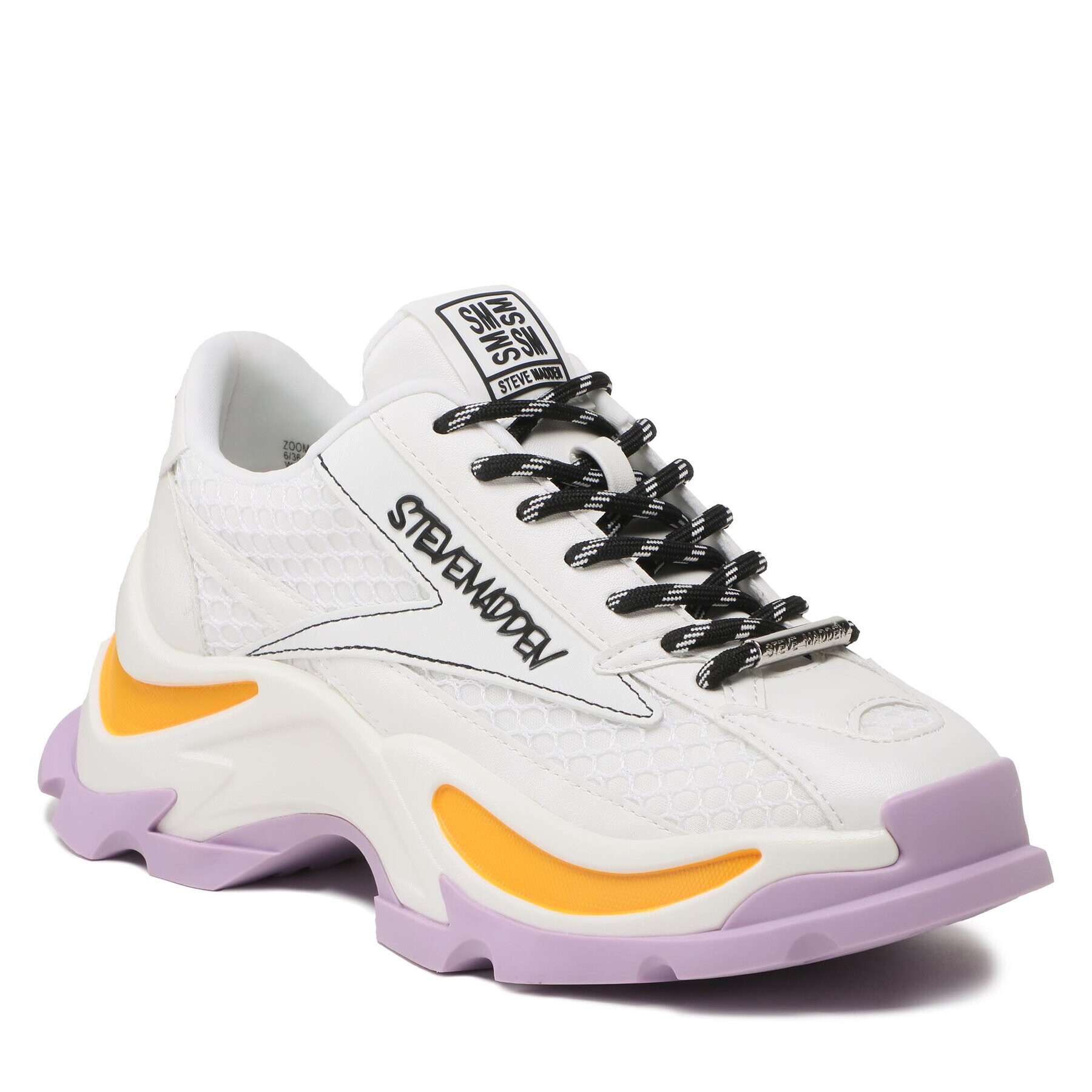 Steve Madden Sneakersy Zoomz SM11002327-140 Biela - Pepit.sk