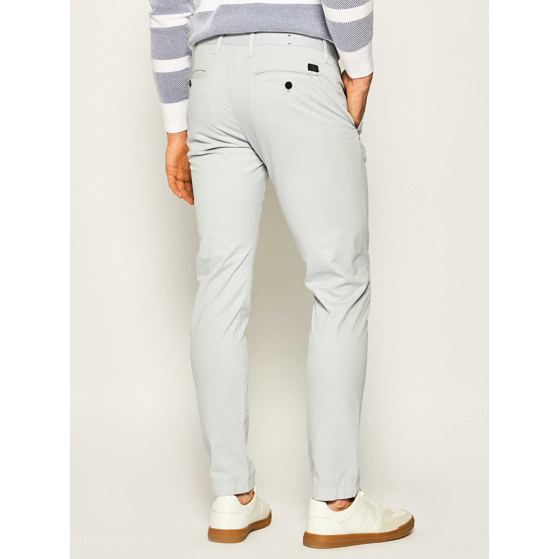 Strellson Chino nohavice Code-D 30020082 Sivá Slim Fit - Pepit.sk