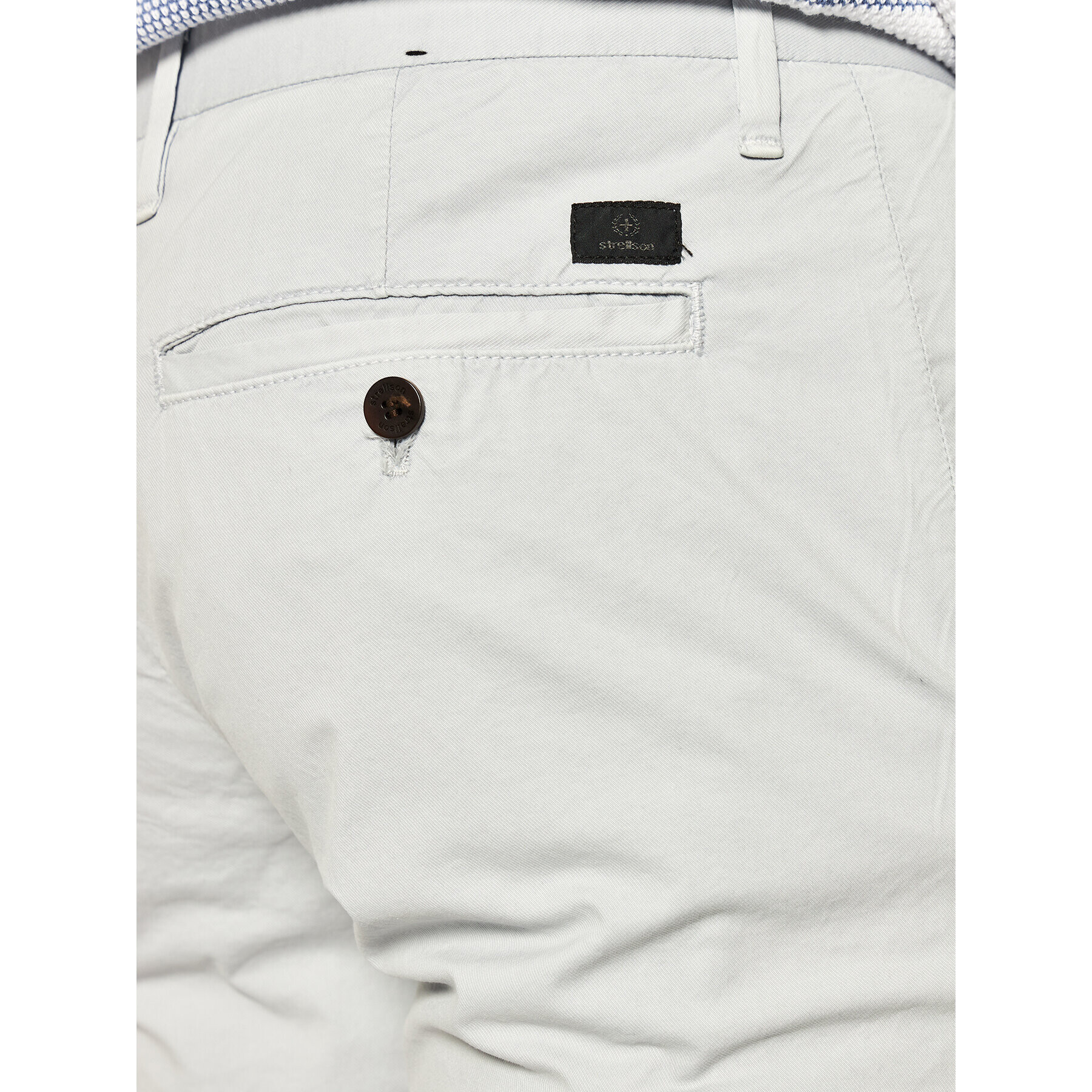 Strellson Chino nohavice Code-D 30020082 Sivá Slim Fit - Pepit.sk