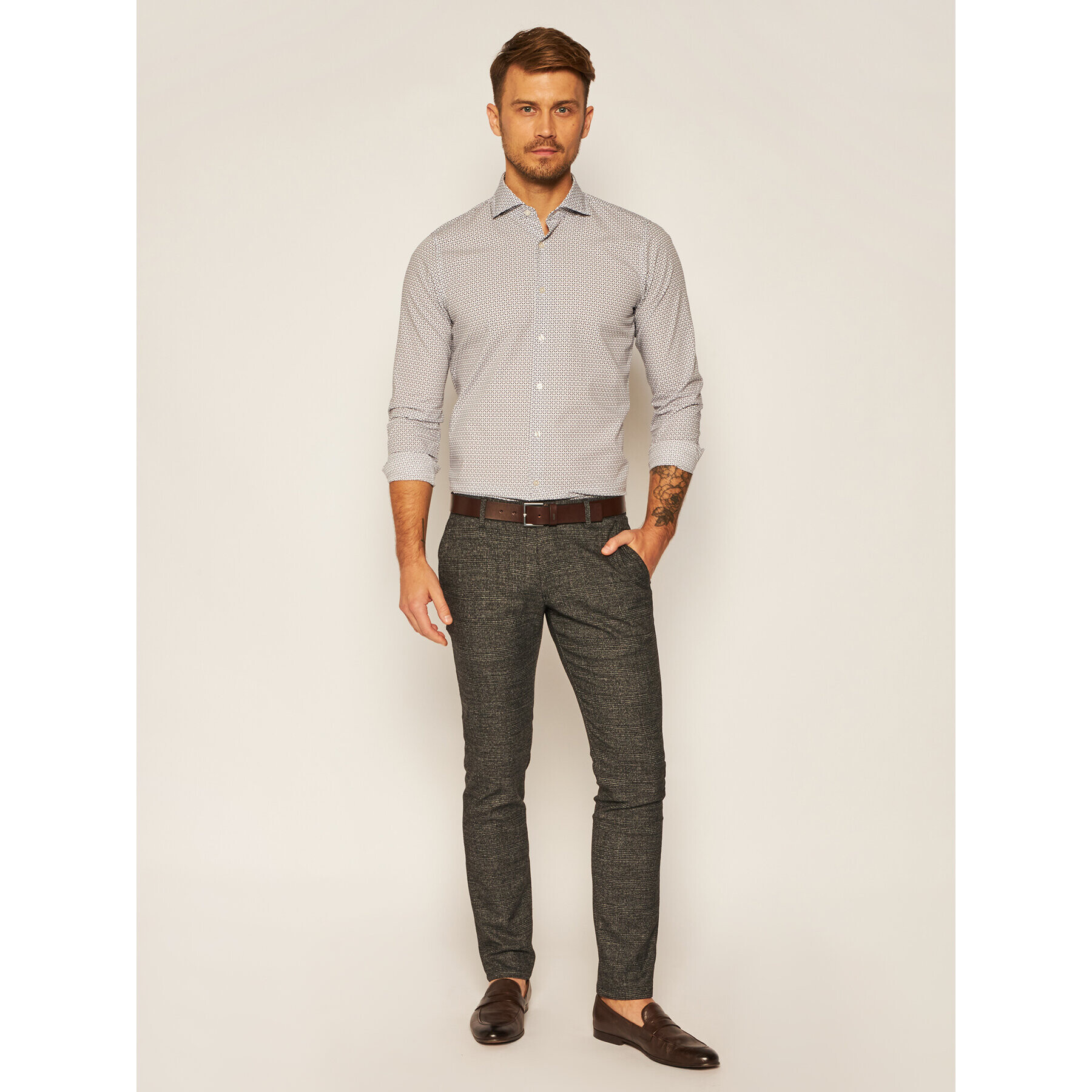 Strellson Košeľa 11 Sereno-Sw 30023171 Biela Slim Fit - Pepit.sk