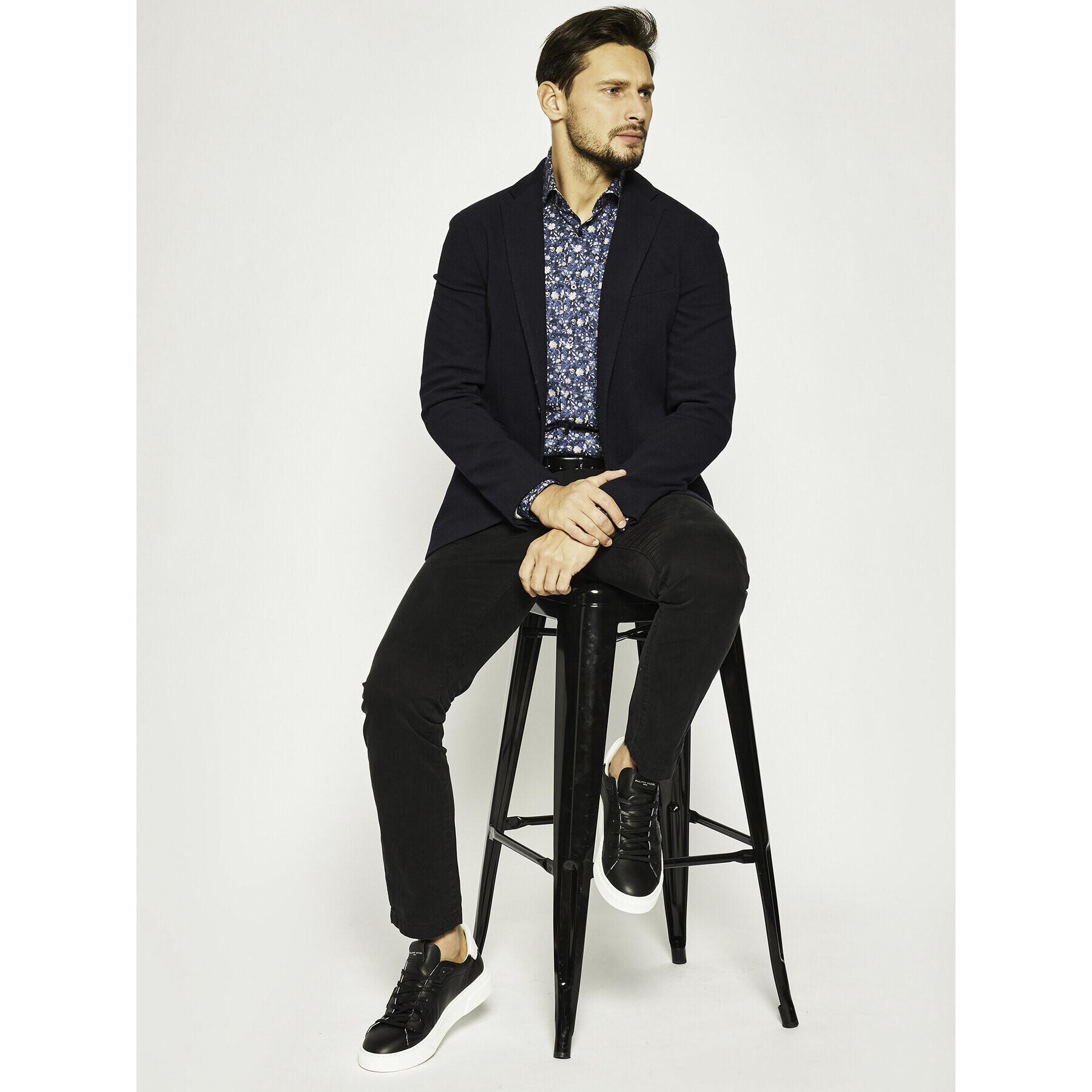 Strellson Košeľa Sereno 30018824 Tmavomodrá Slim Fit - Pepit.sk