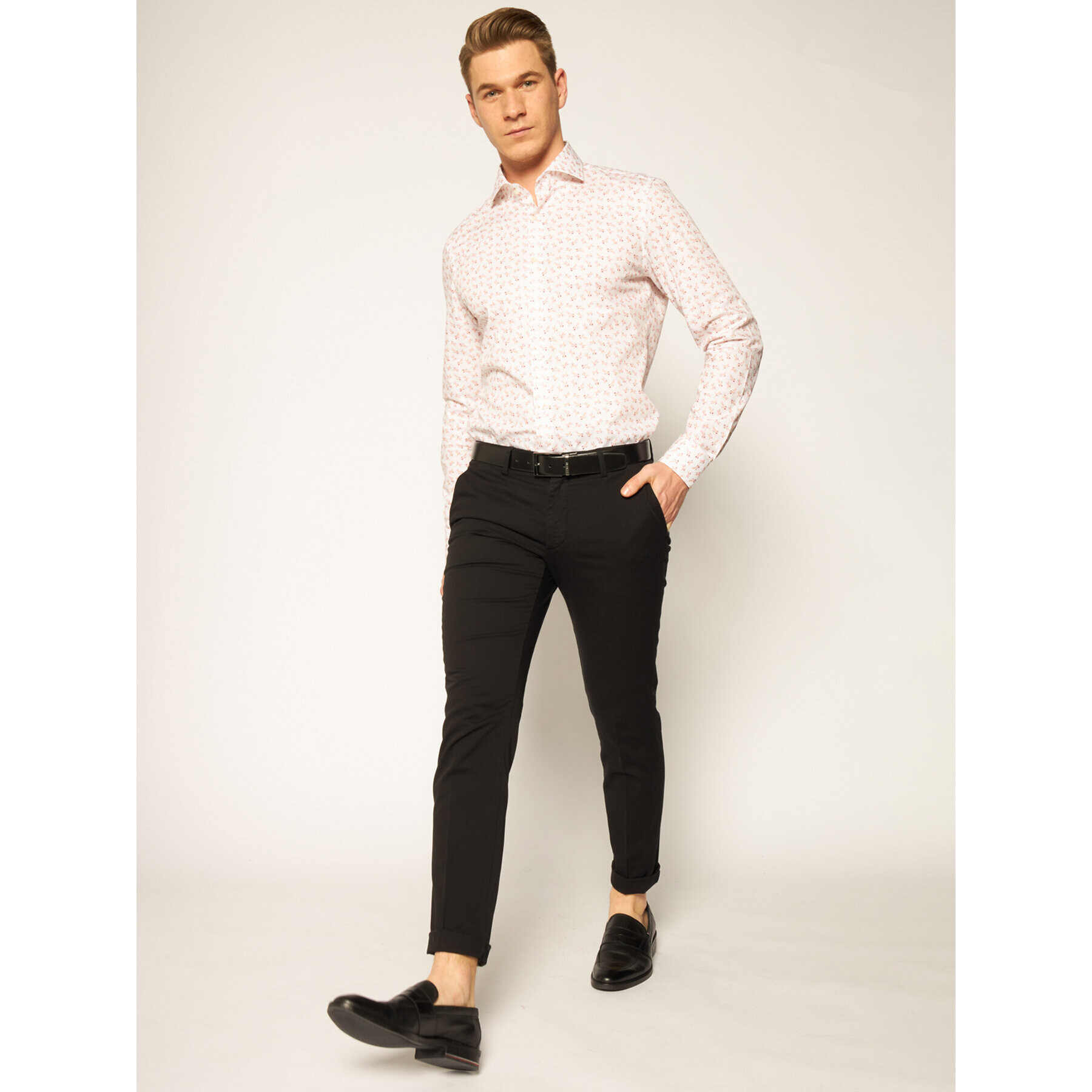 Strellson Košeľa Sereno 30020147 Biela Slim Fit - Pepit.sk