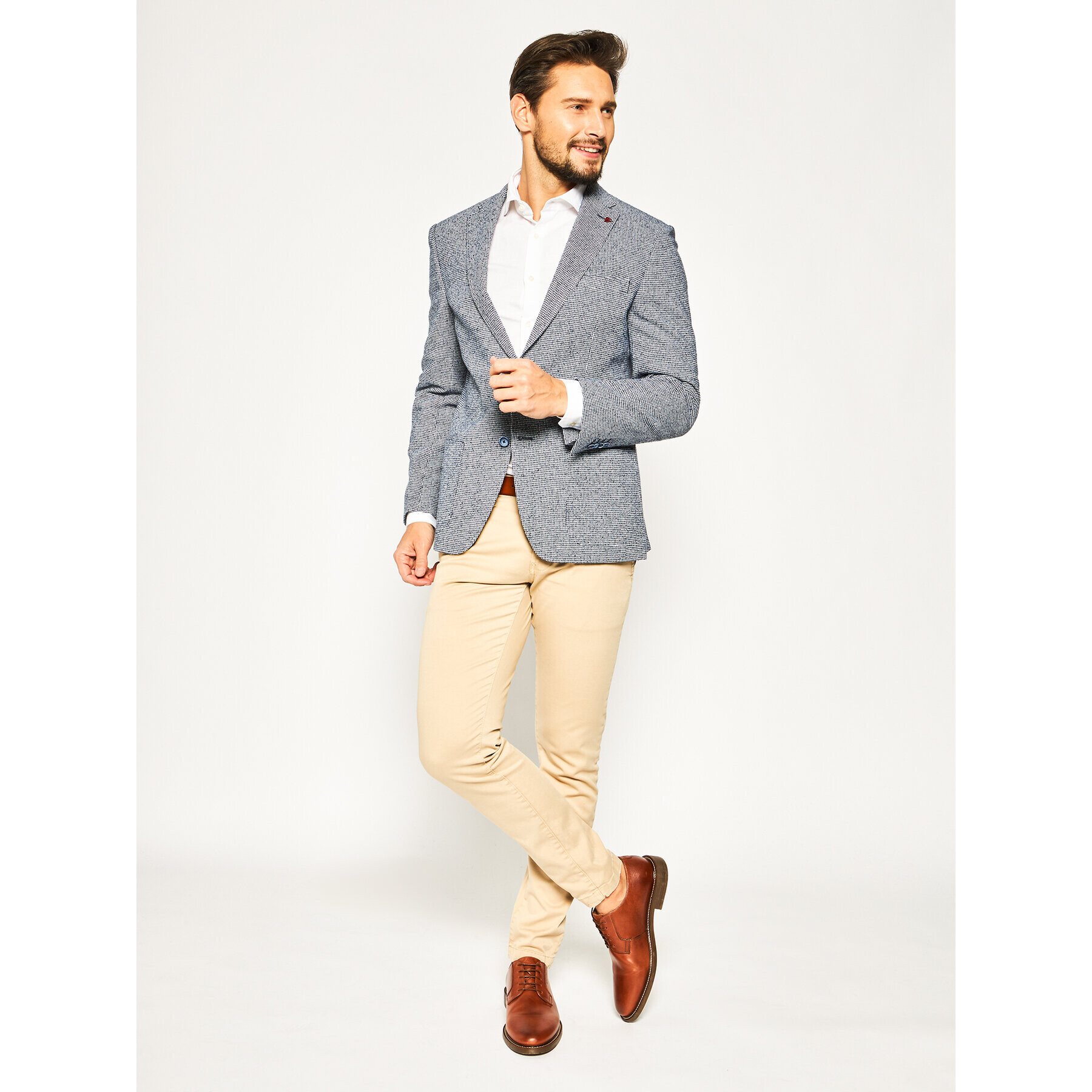 Strellson Košeľa Sereno 30020157 Biela Slim Fit - Pepit.sk