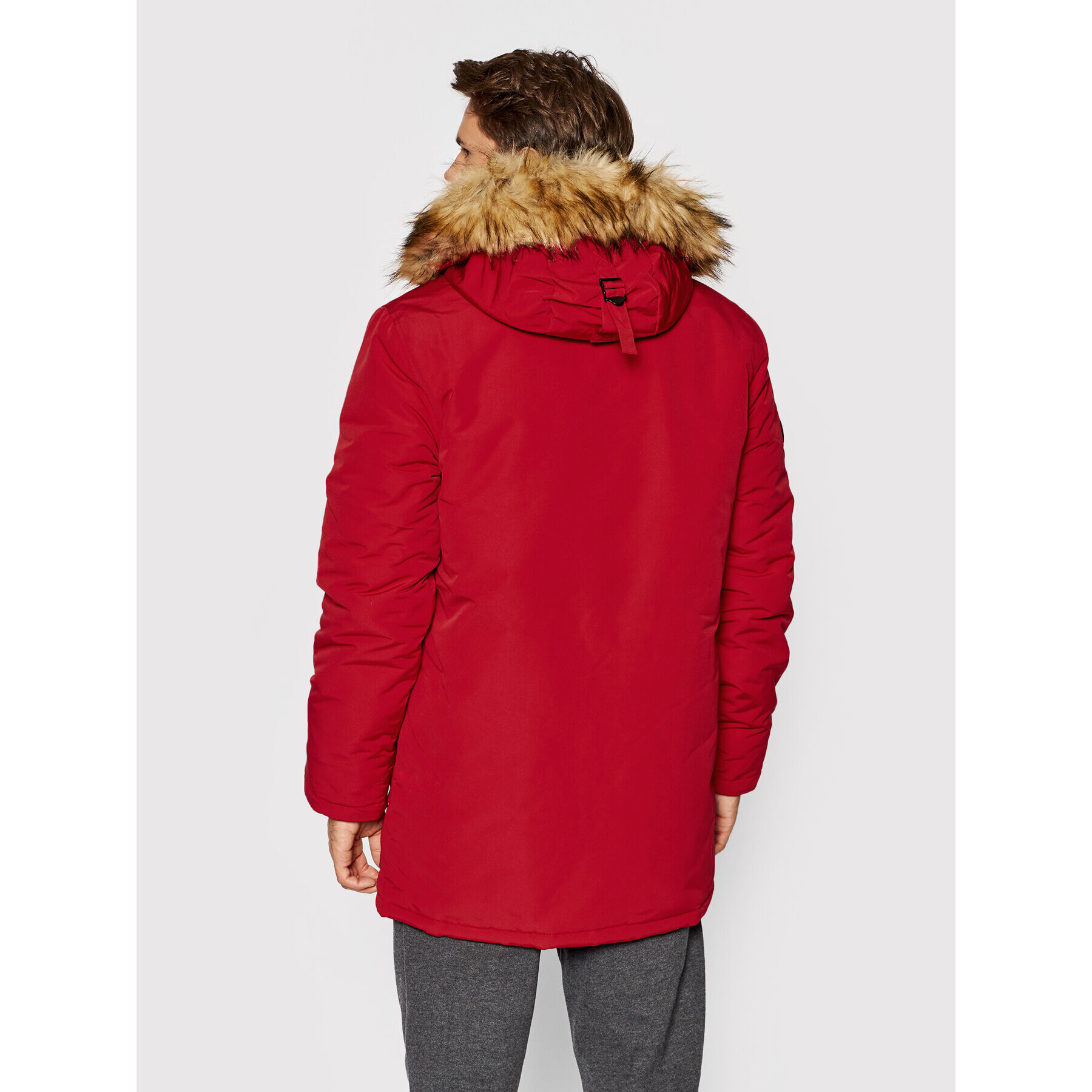 Superdry Parka Everest M5011192A Červená Regular Fit - Pepit.sk