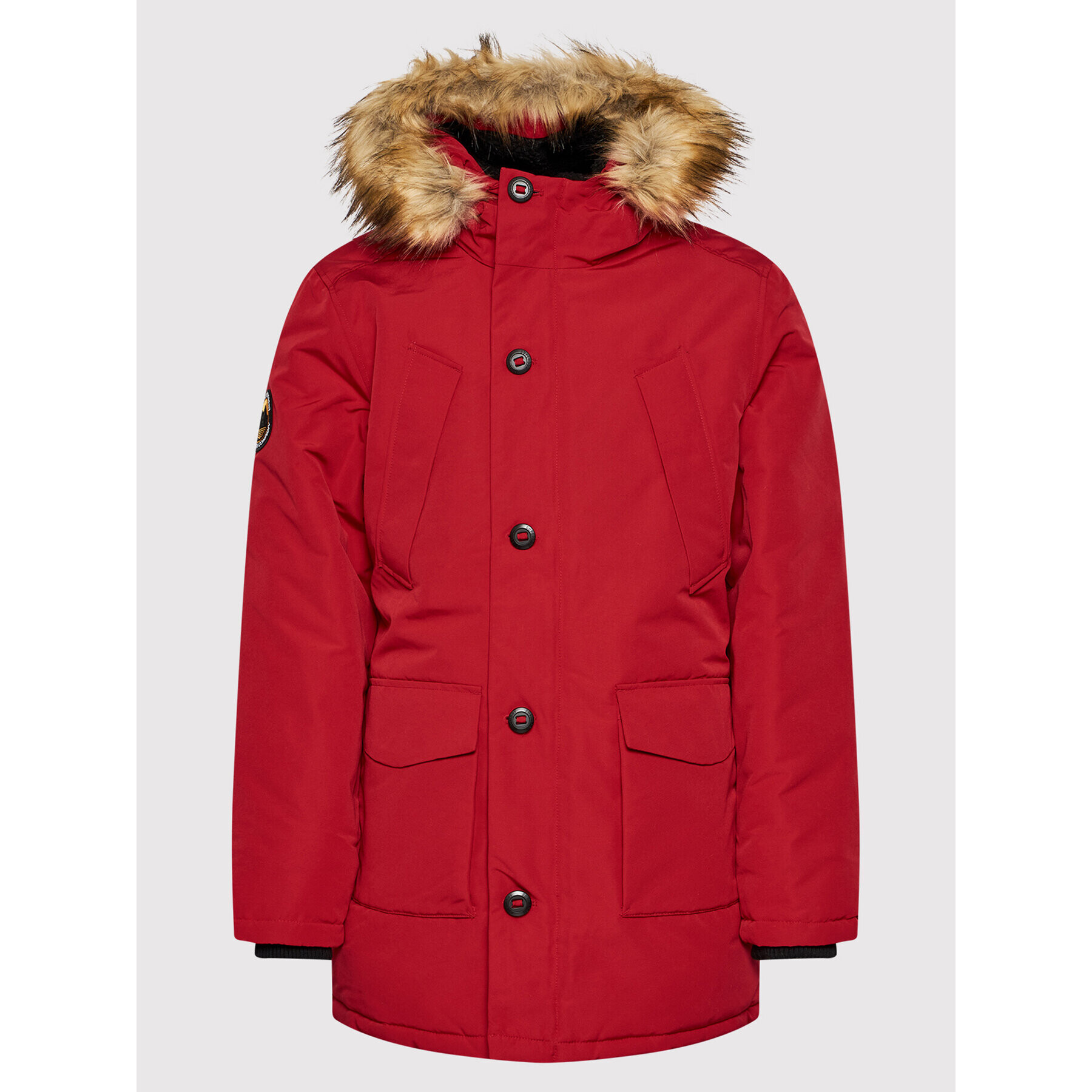 Superdry Parka Everest M5011192A Červená Regular Fit - Pepit.sk