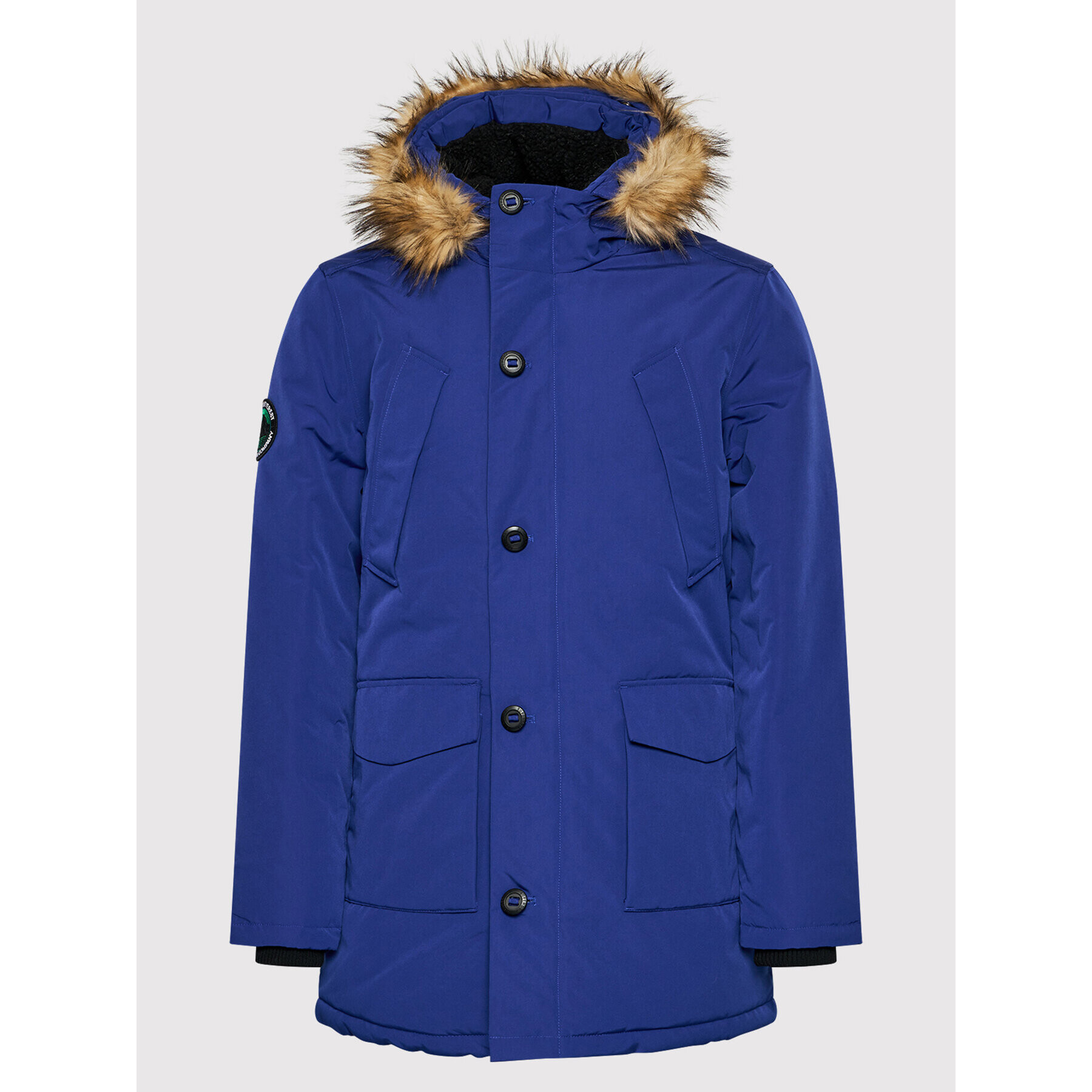 Superdry Parka Everest M5011192A Modrá Regular Fit - Pepit.sk