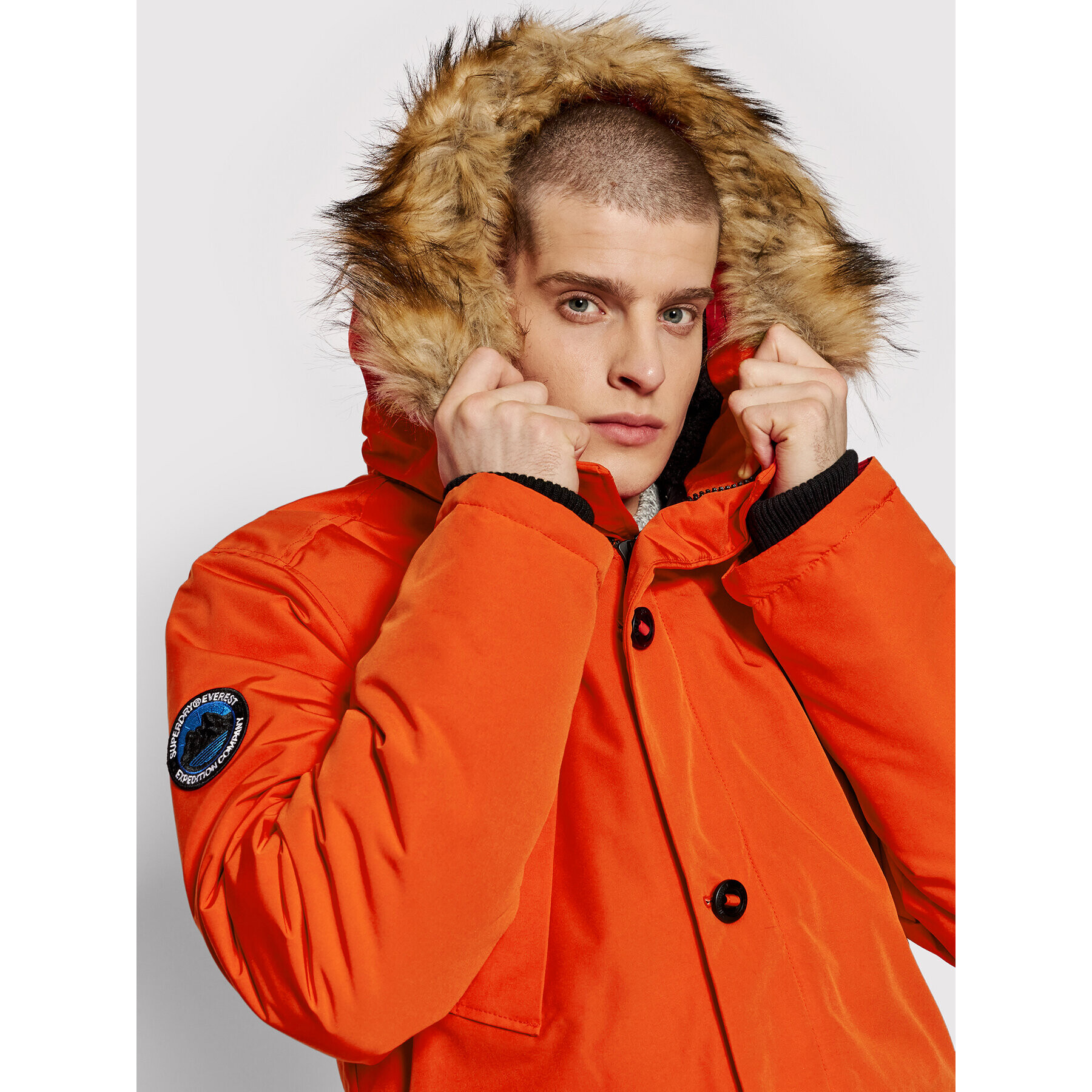 Superdry Parka Everest M5011192A Oranžová Regular Fit - Pepit.sk