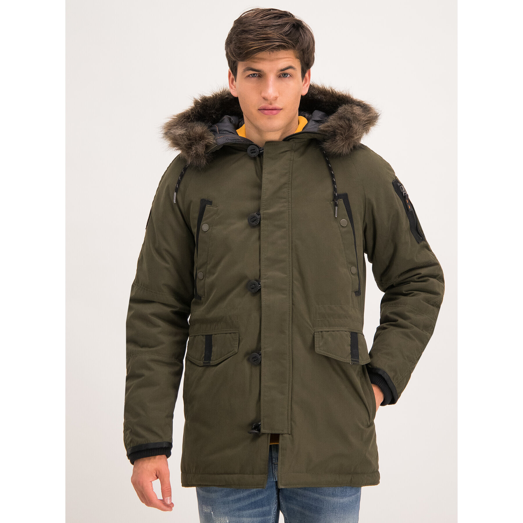 Superdry Parka M5000082A Zelená Regular Fit - Pepit.sk